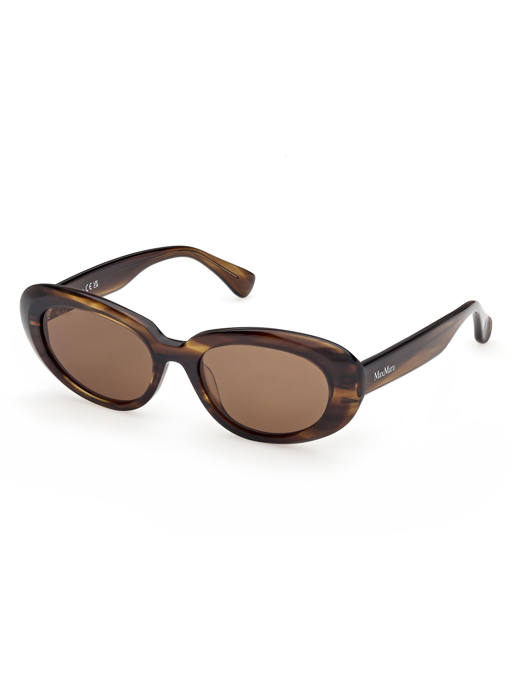 Max Mara Women's 53MM Oval Sunglasses - Brown