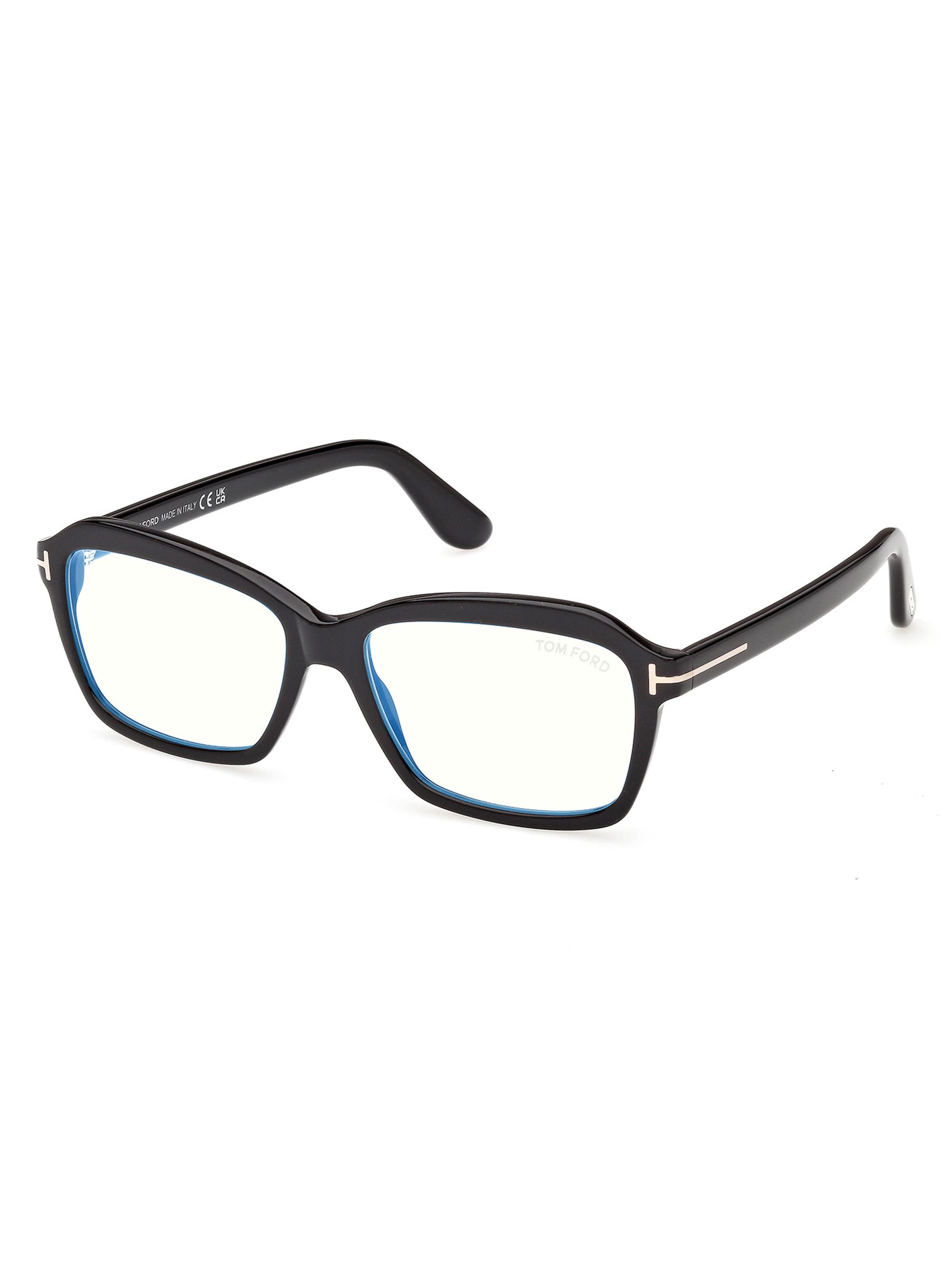 TOM FORD Women's 54MM Blue Block Rectangular Sunglasses - Bordeaux