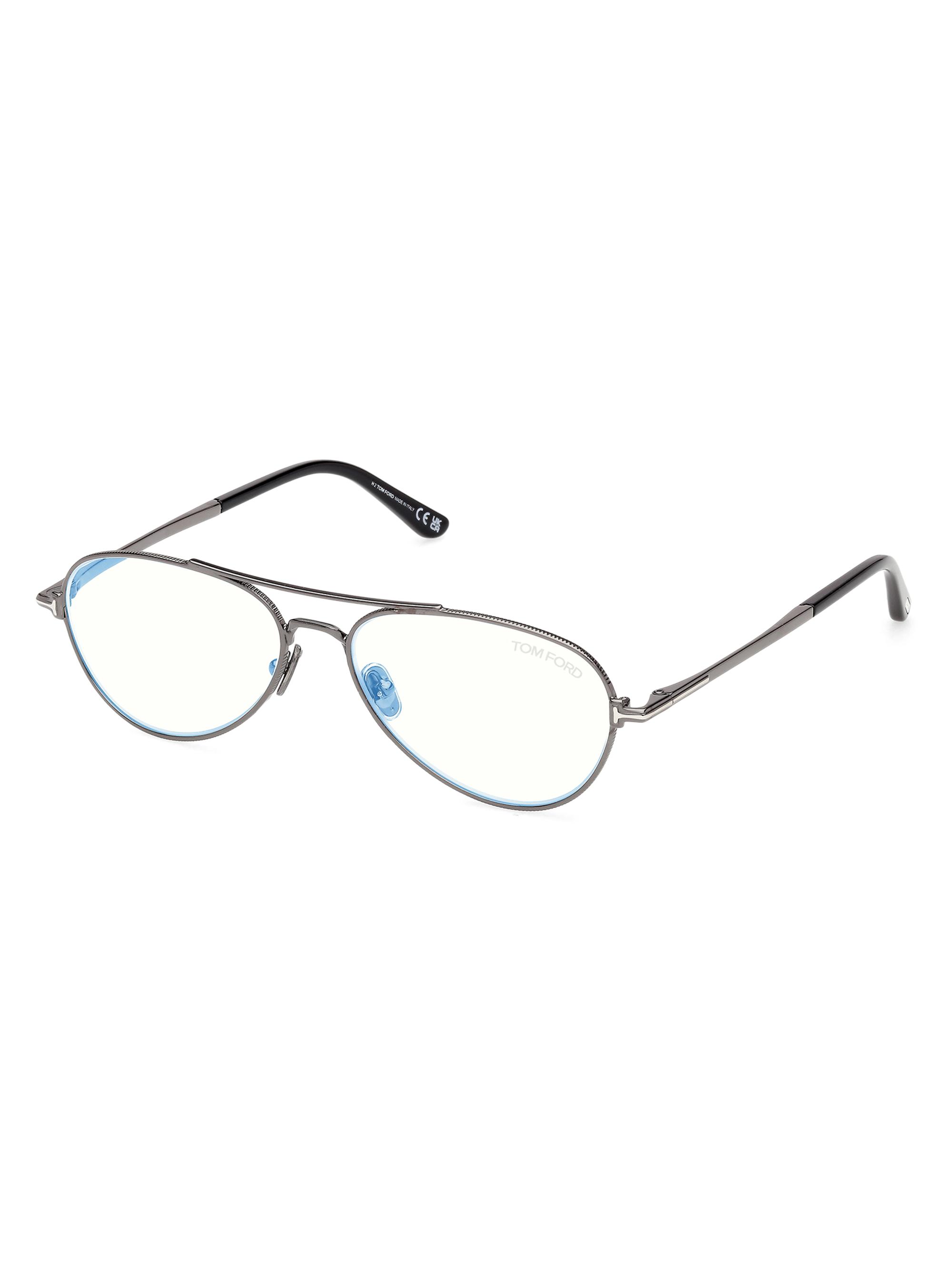 TOM FORD Women's 56MM Blue Block Aviator Glasses - Grey