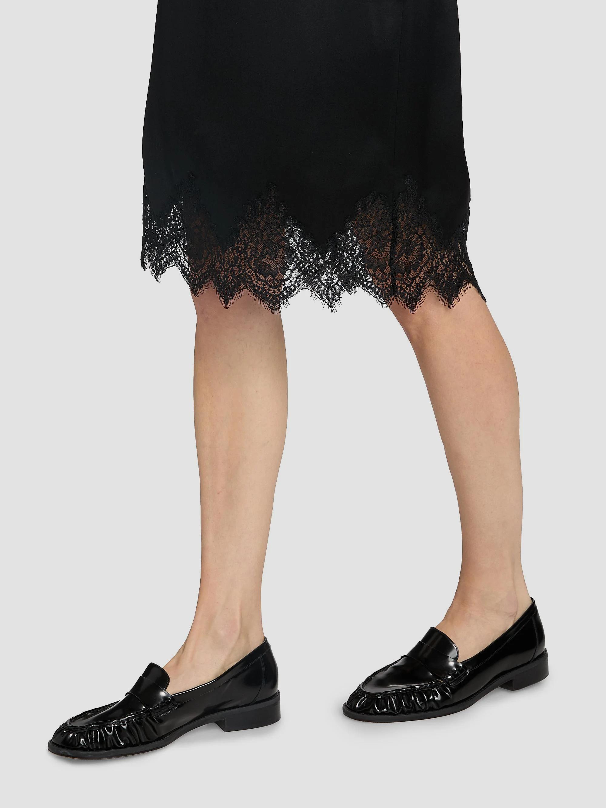 Nili Lotan Thea Silk Lace-Hem Skirt | Saks Fifth Avenue