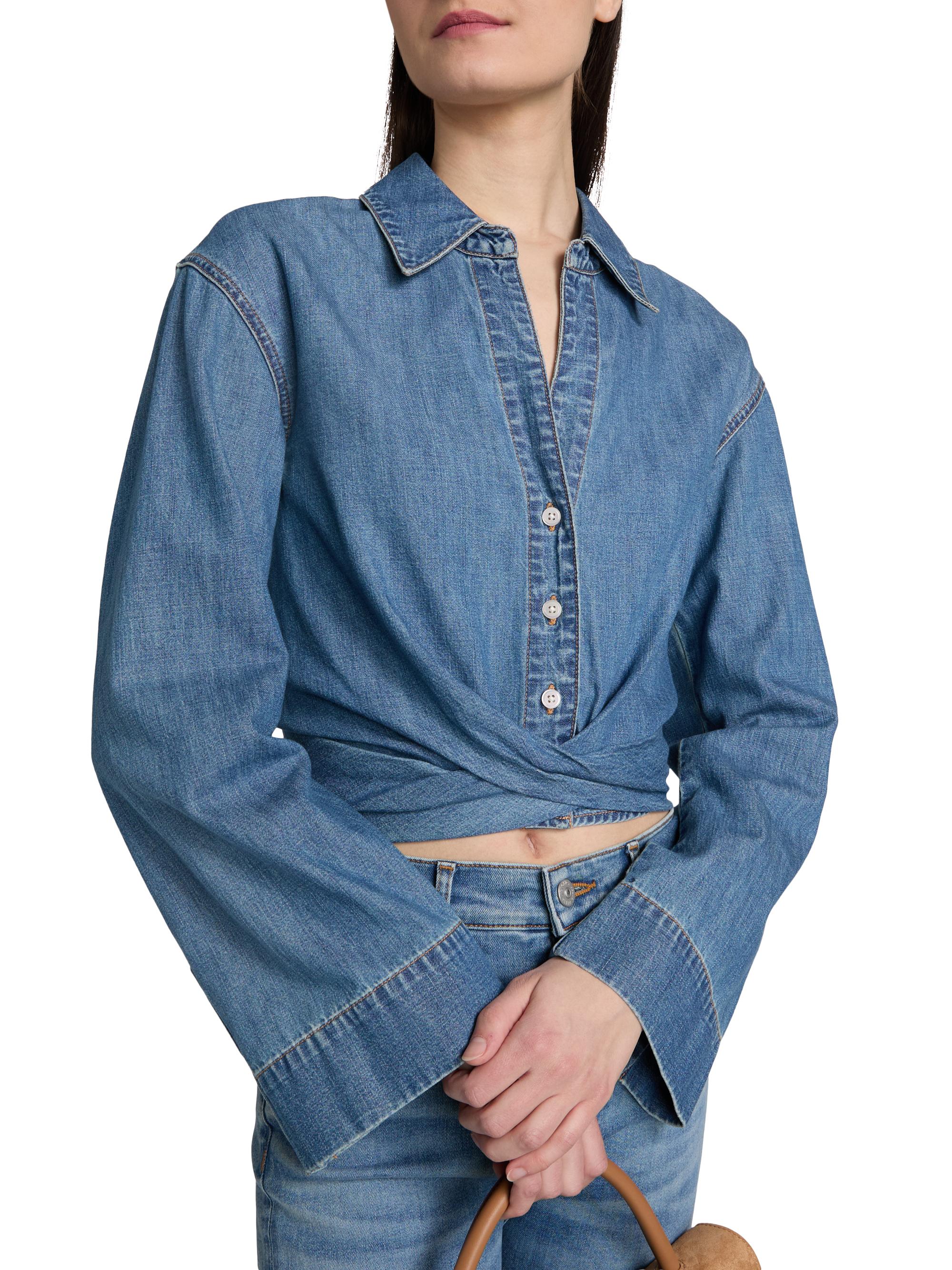 Veronica Beard Timothy Denim Shirt | Saks Fifth Avenue