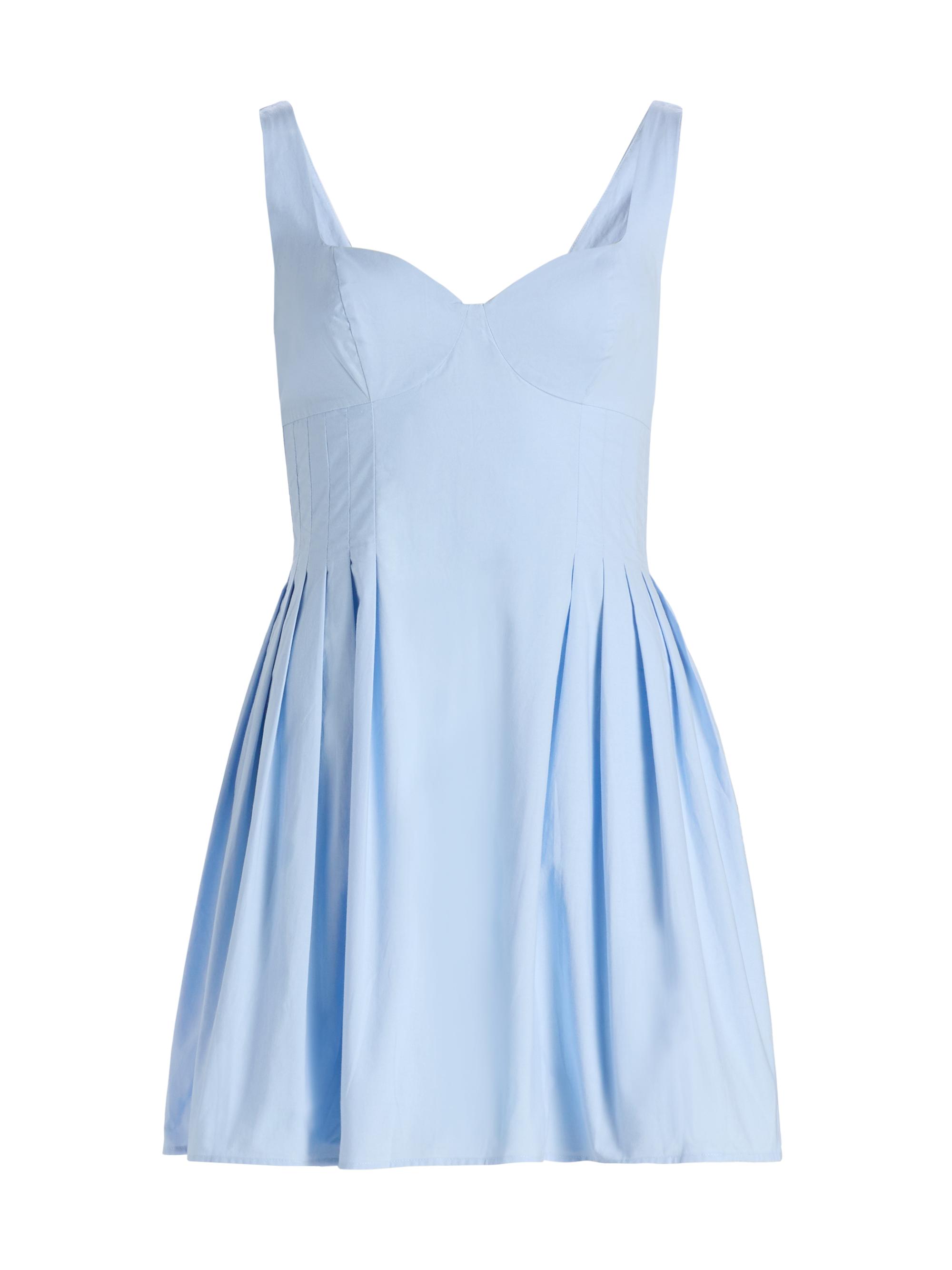 Peixoto Women's Eden Cotton Pleated Minidress - Cloud Blue