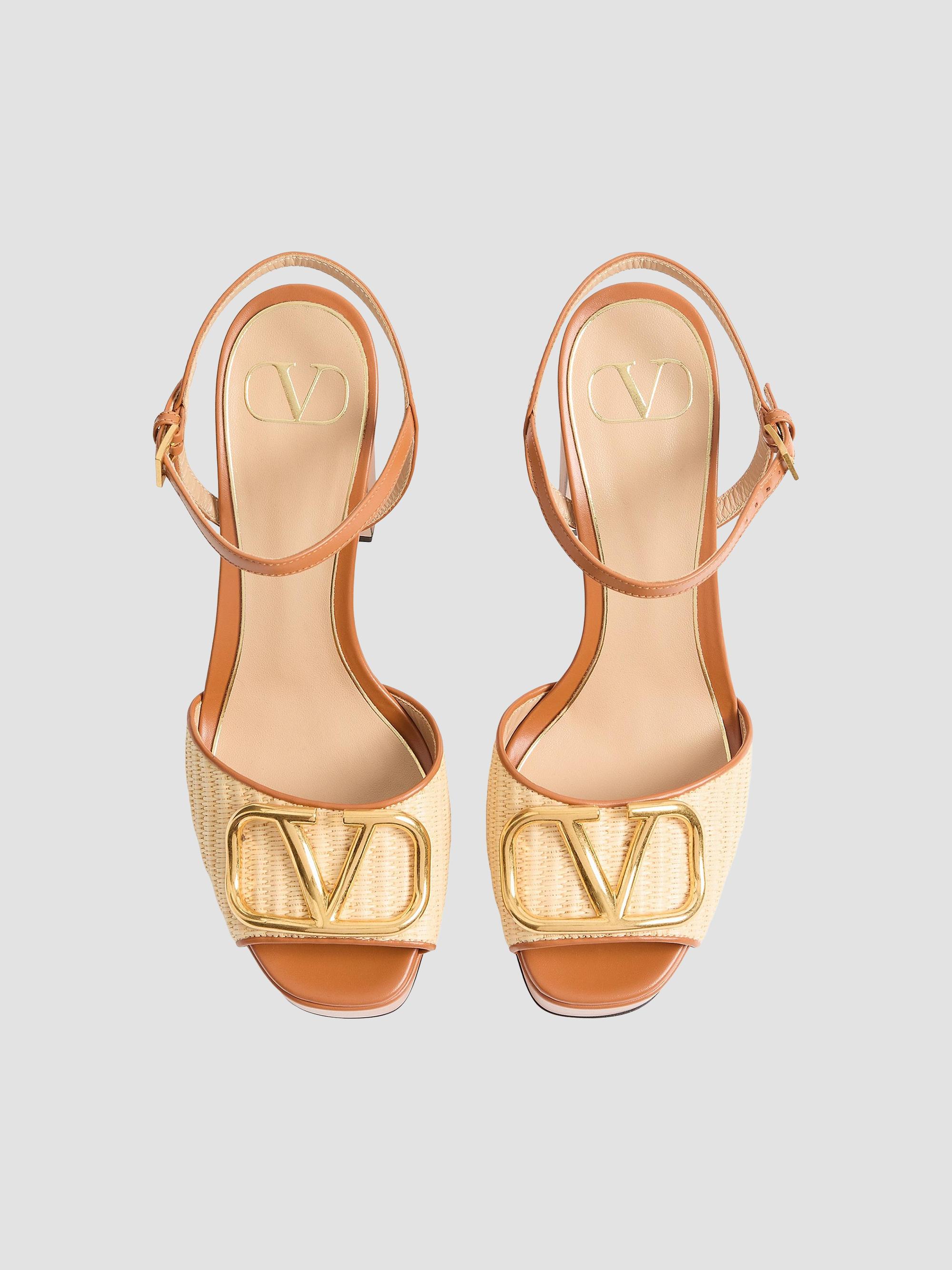 Valentino Garavani Vlogo Signature 115MM Platform Sandals in