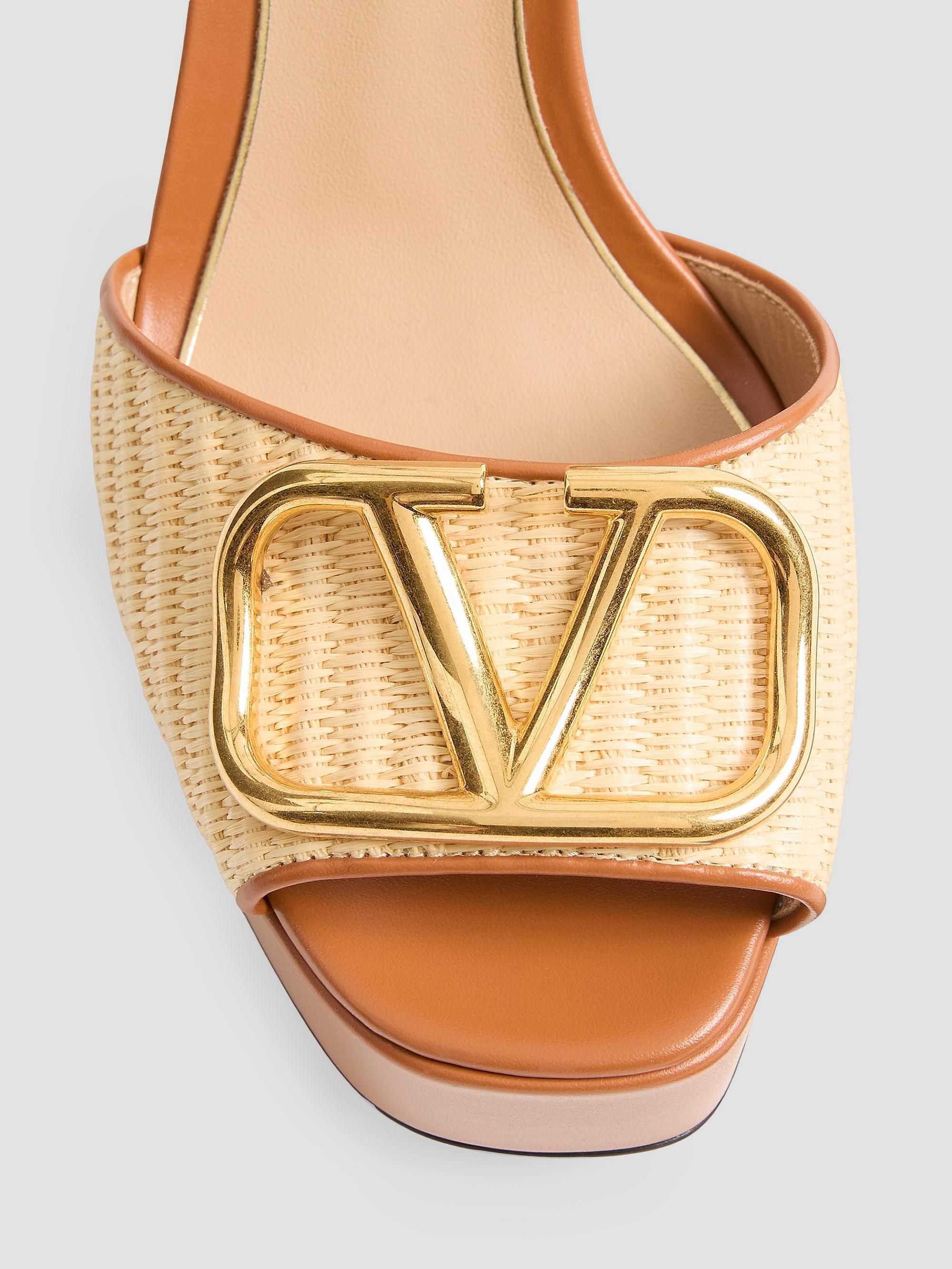 Valentino Garavani Vlogo Signature 115MM Platform Sandals in