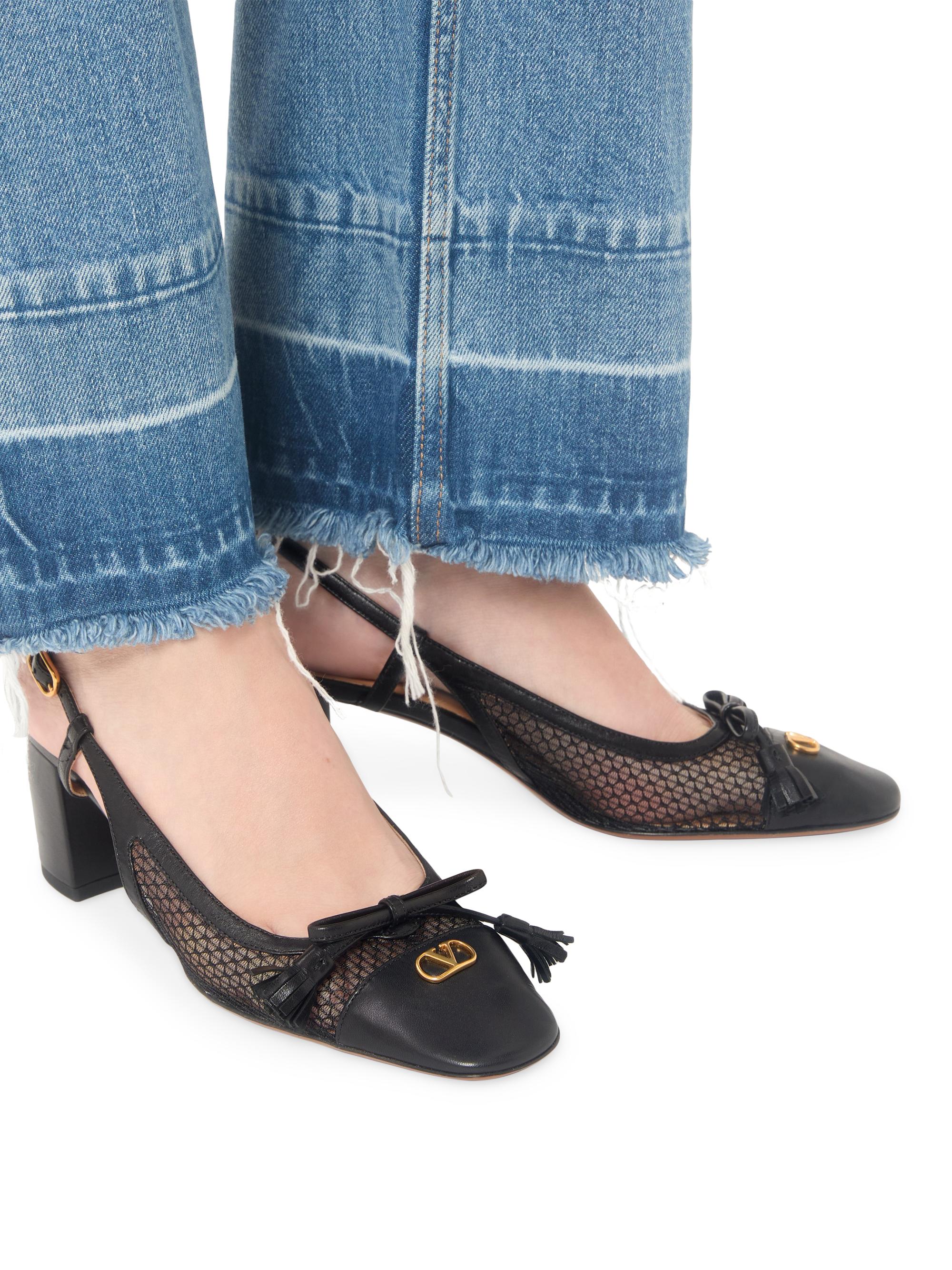 Valentino Garavani Valet Du Roi 60MM Slingback Pump in Mesh and