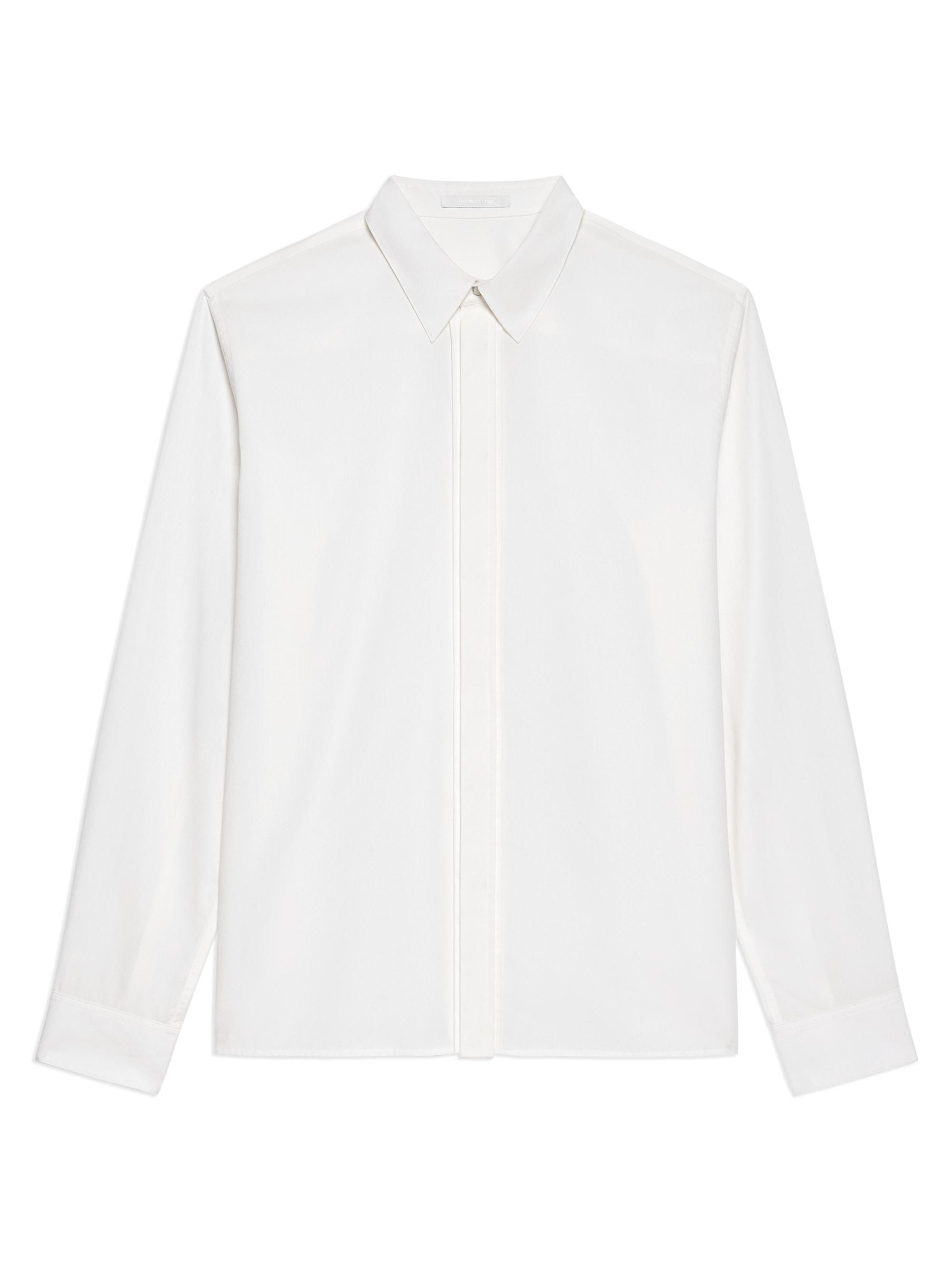 Helmut Lang Men's Wardrobe Cotton Poplin Shirt - White