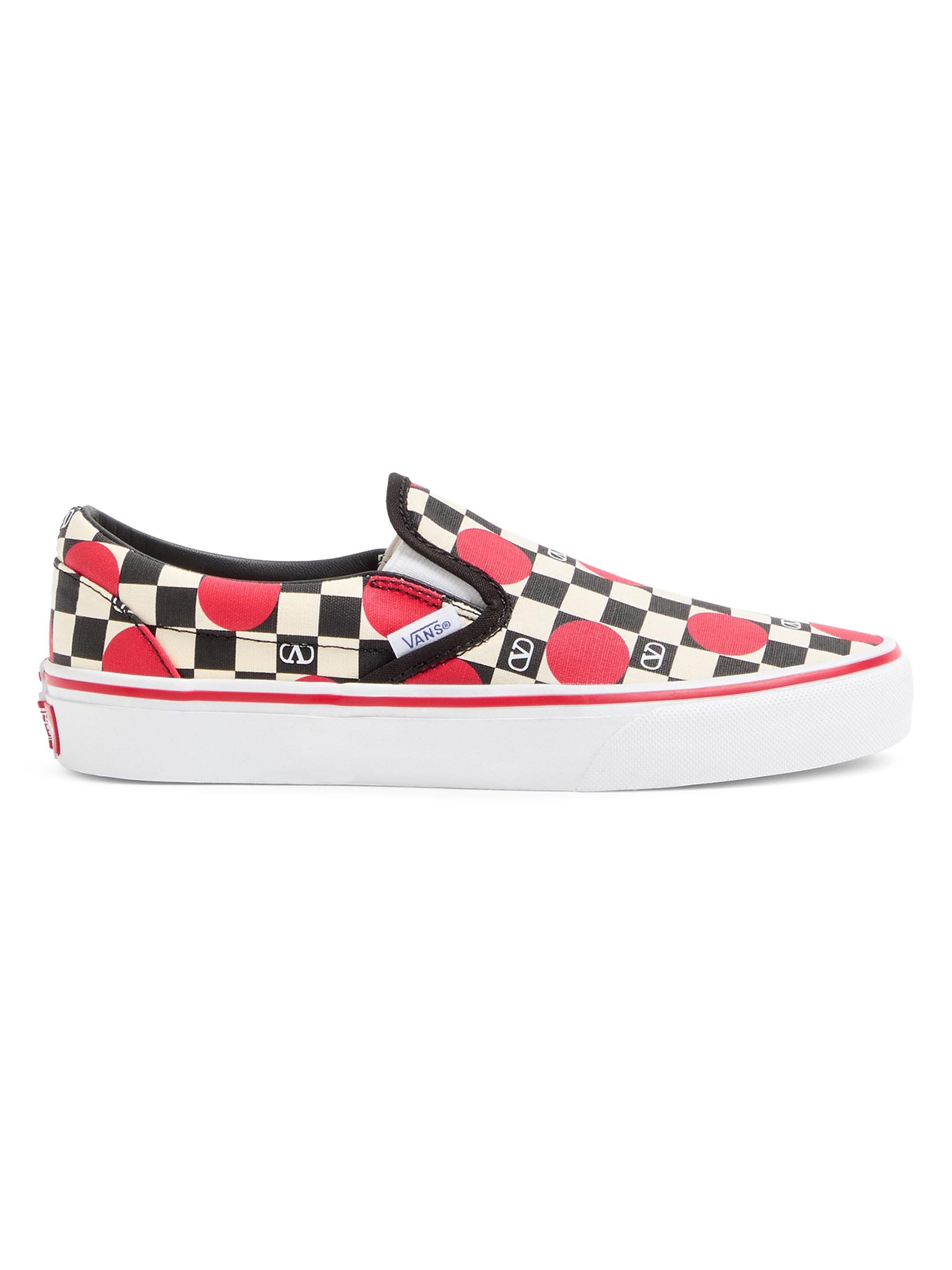 Valentino Garavani Women's  and Vans Slip-On Sneakers - Butter Black Rouge Pur