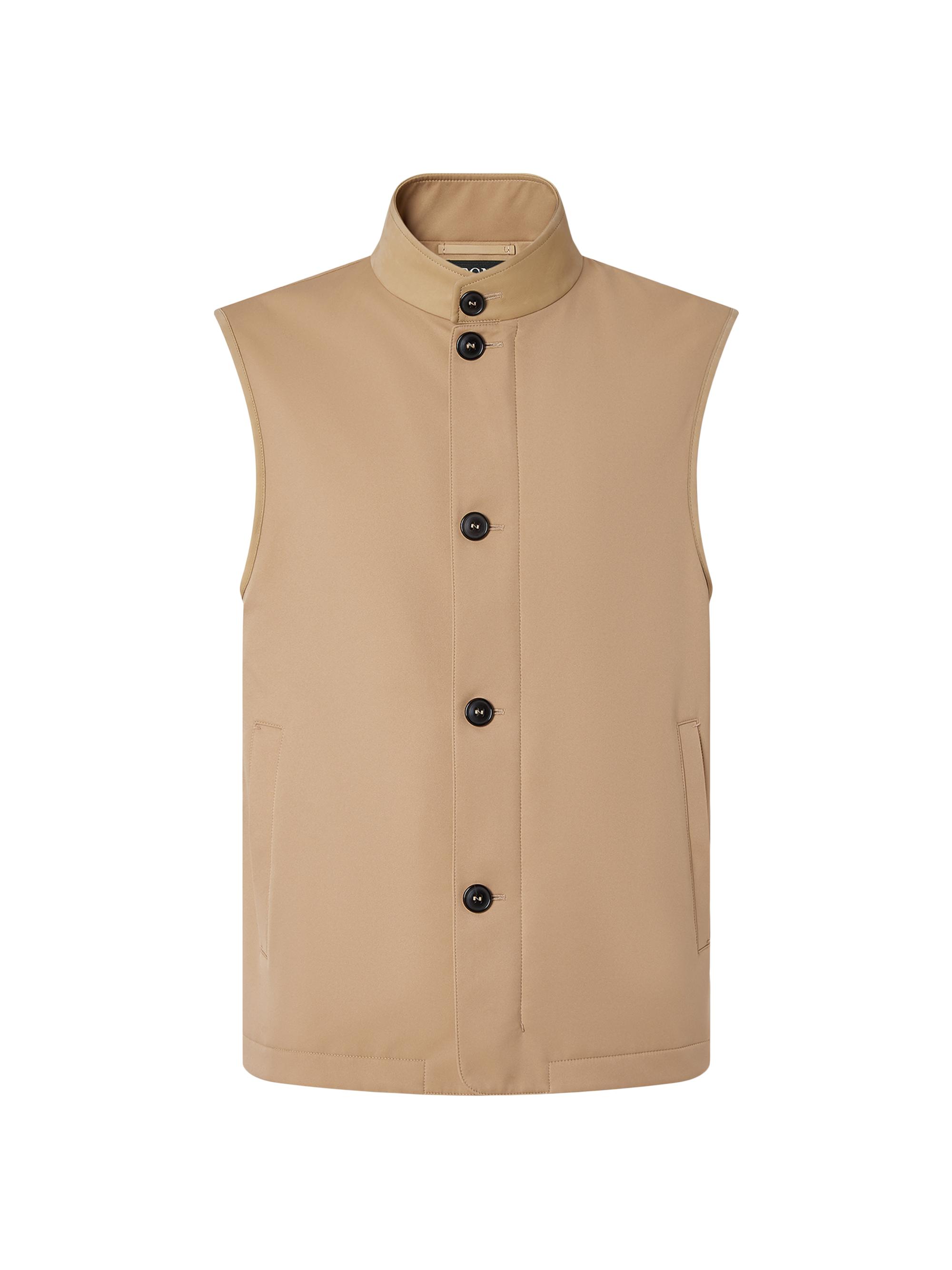 ZEGNA Men's Microfiber Motorin 50CC Vest - Beige