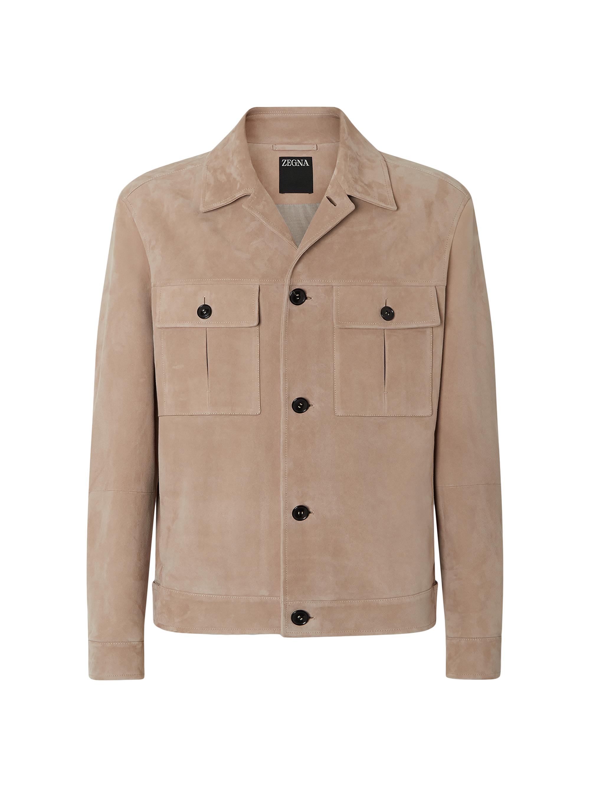 Emporio Armani Perforated Suede Jacket | Saks Fifth Avenue