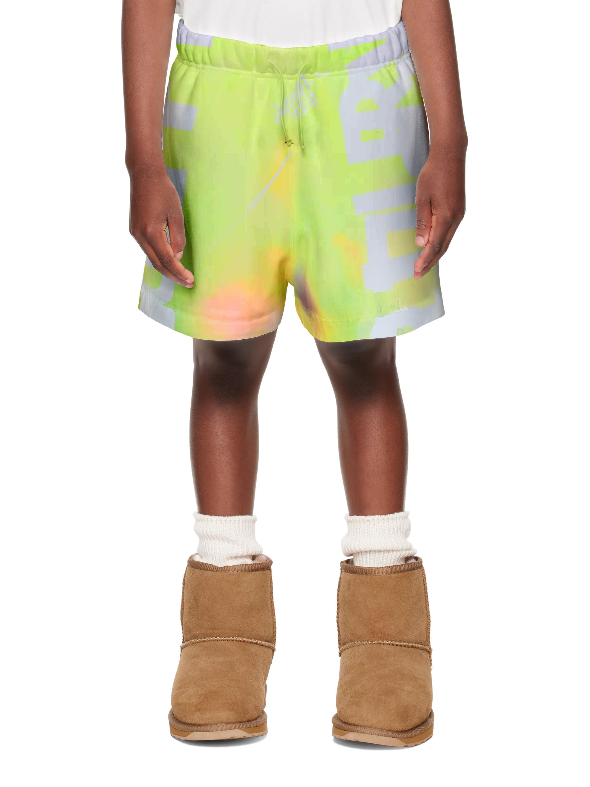 Purple Brand Little Boy's & Boy's Logo Fleece Shorts - White