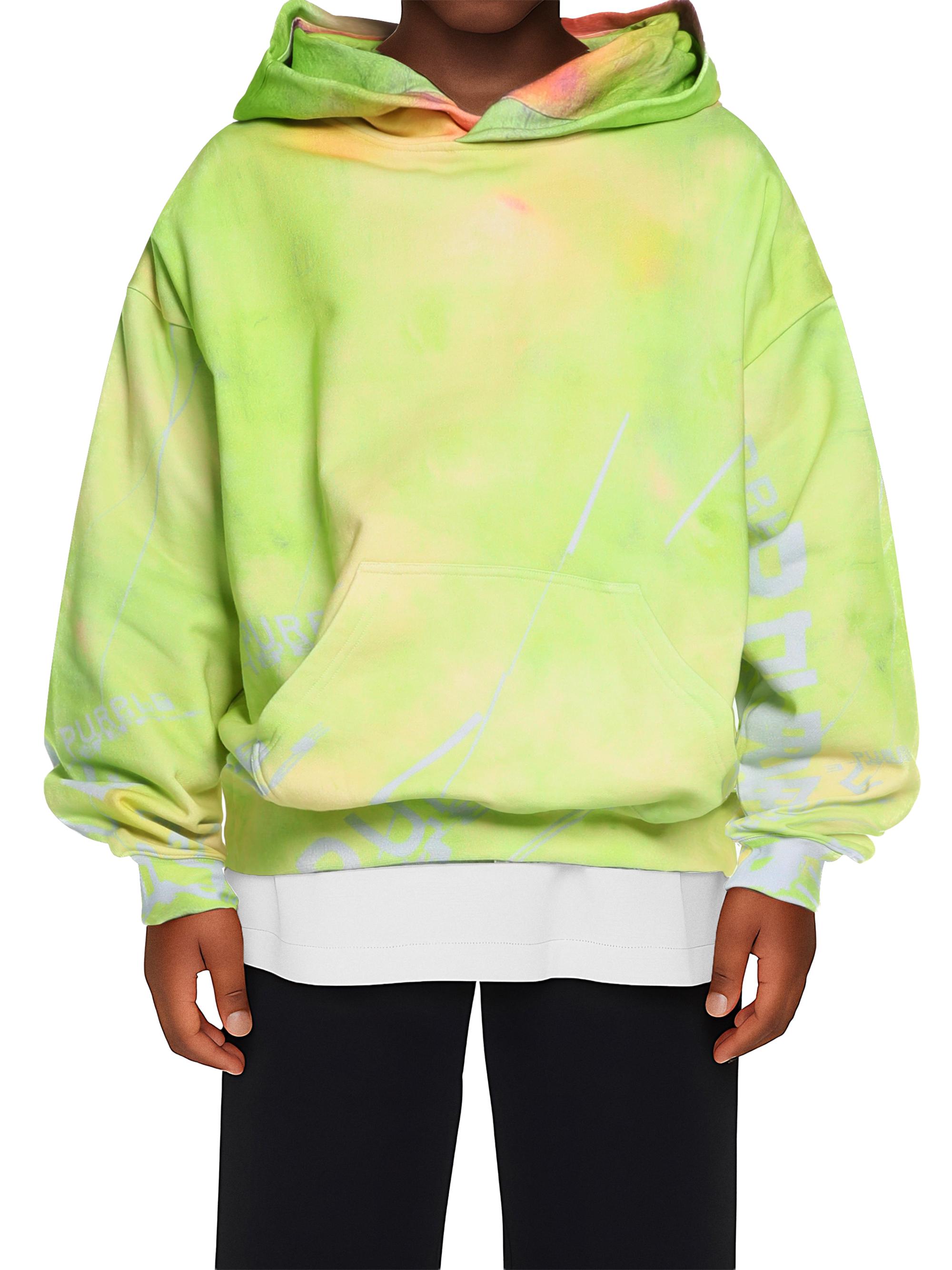 Purple Brand Little Boy's & Boy's Oversize Logo Hoodie - White