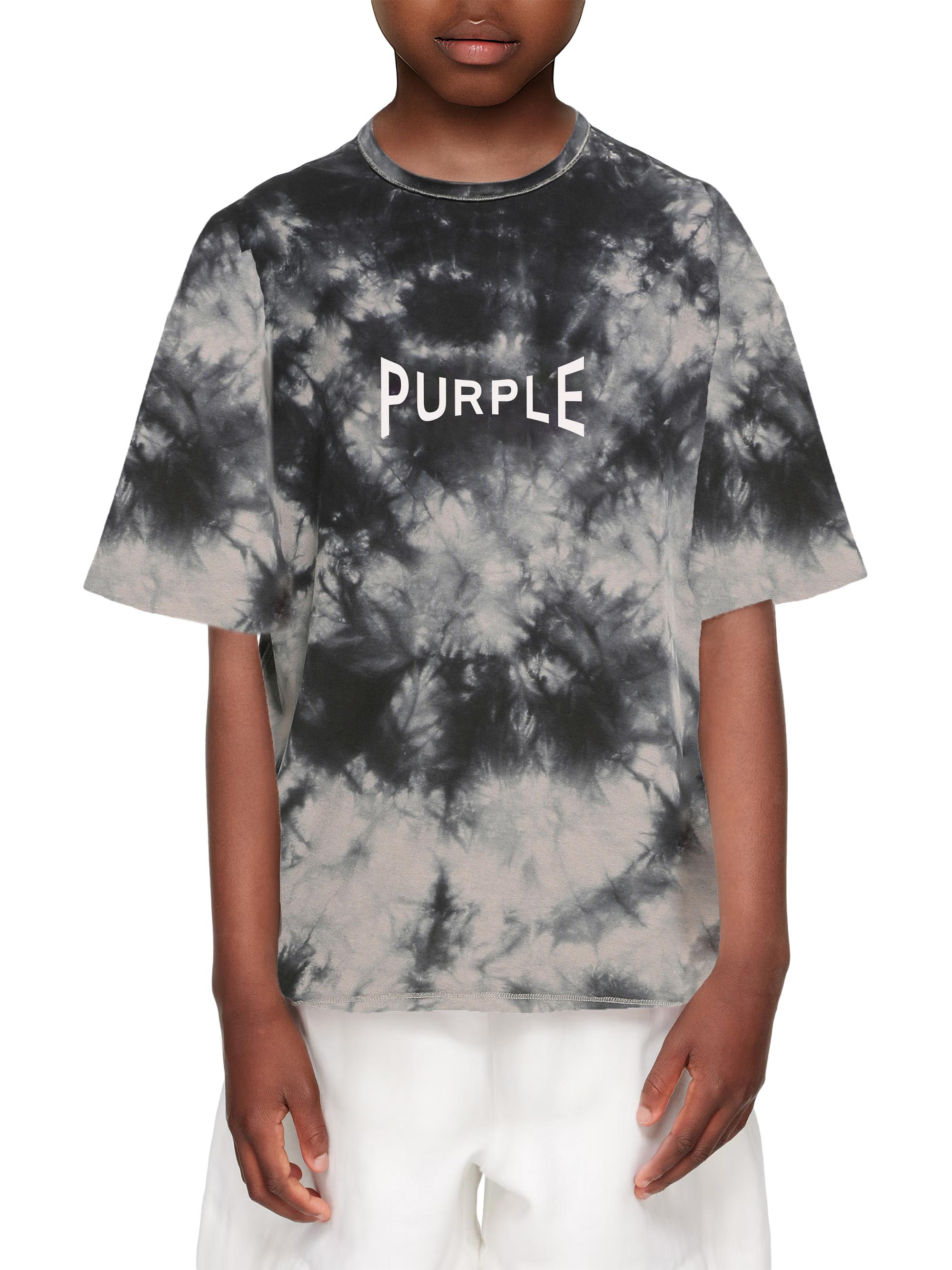 Purple Brand Little Boy's & Boy's Logo Tie-Dye T-Shirt - Grey