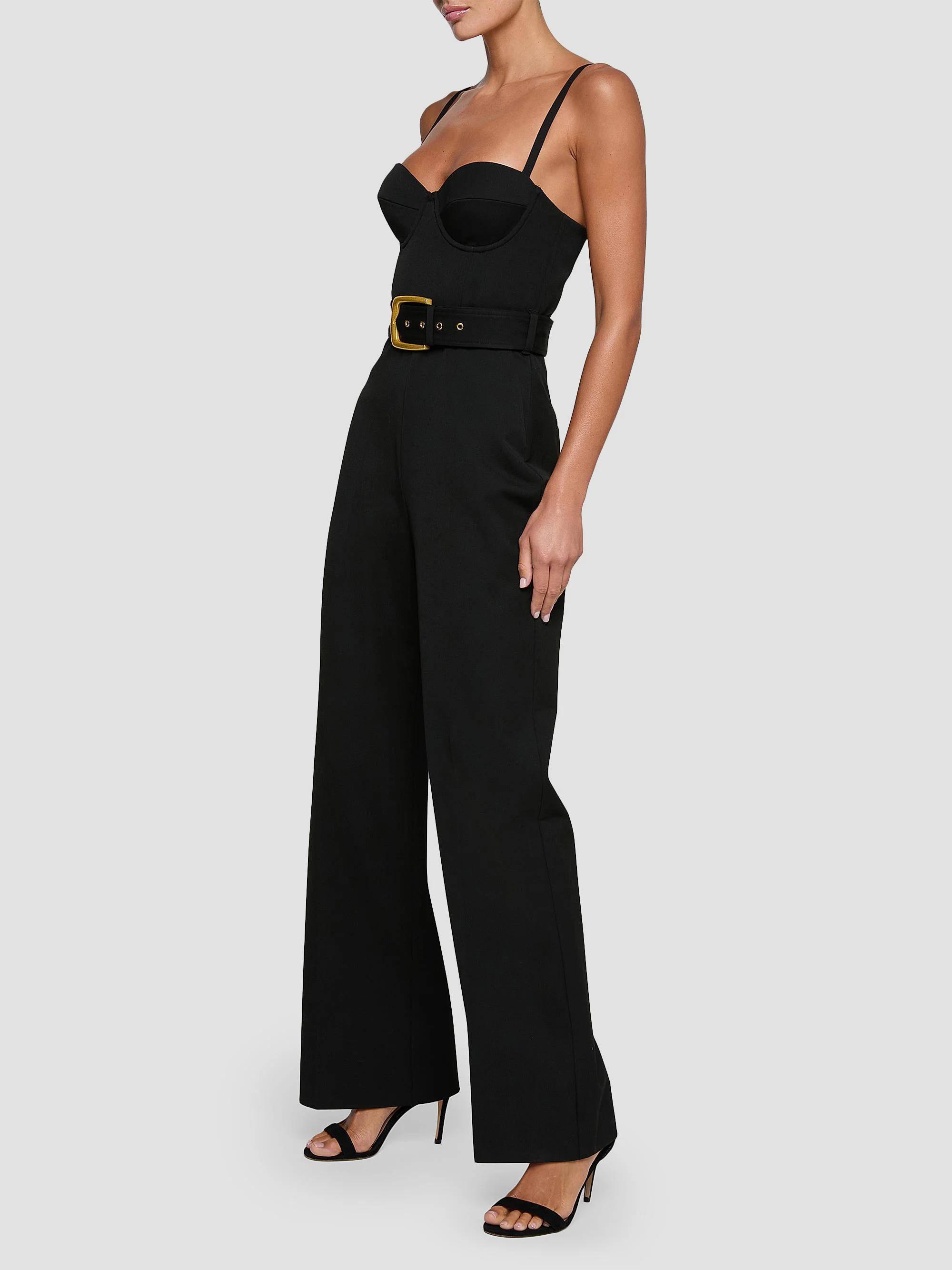 L'AGENCE Jessa Bustier Jumpsuit | Saks Fifth Avenue