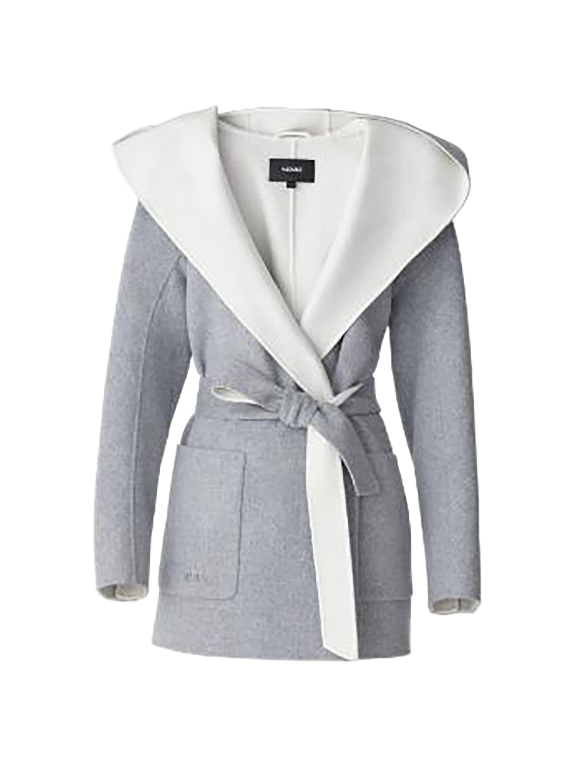 Mackage Women's Paya Wool Wrap Coat - Light Grey