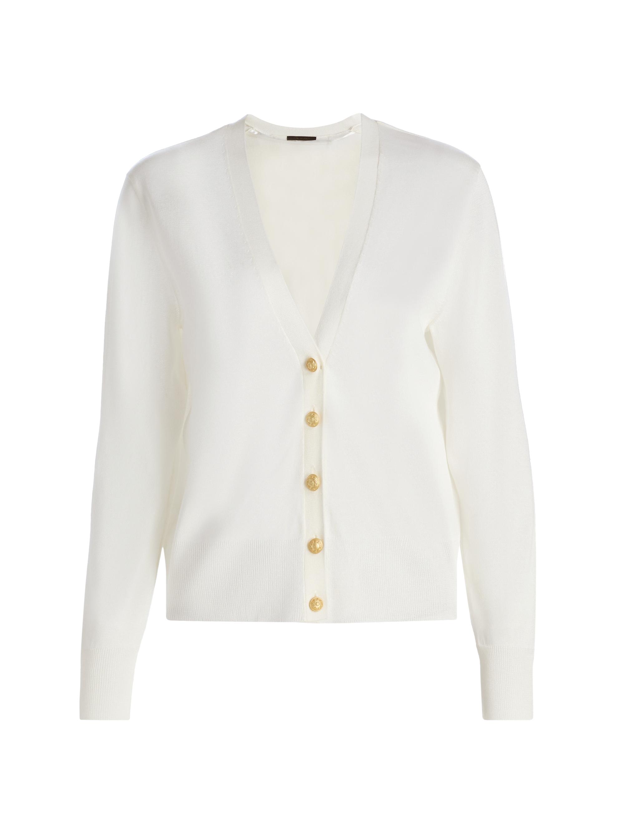 Kobi Halperin Women's Jenna Jersey Cardigan - White
