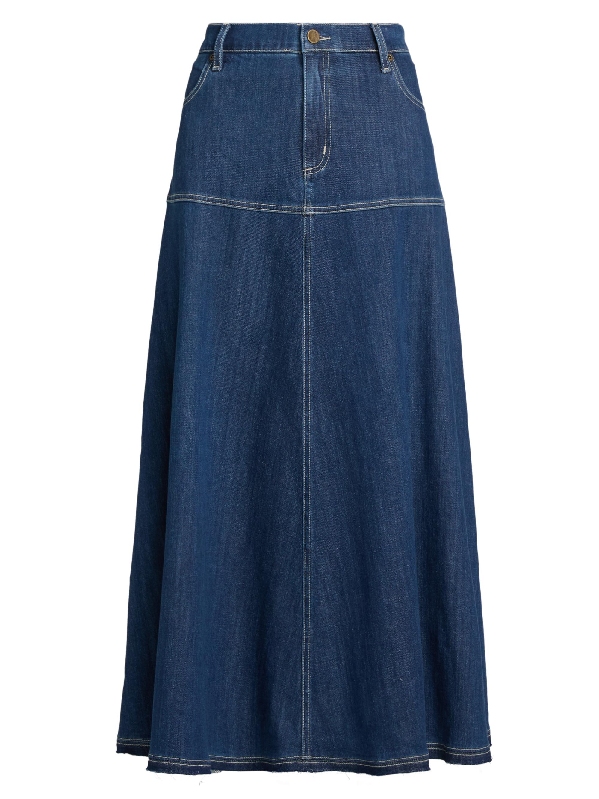 Cinq à Sept Veena Denim Midi-Skirt | Saks Fifth Avenue