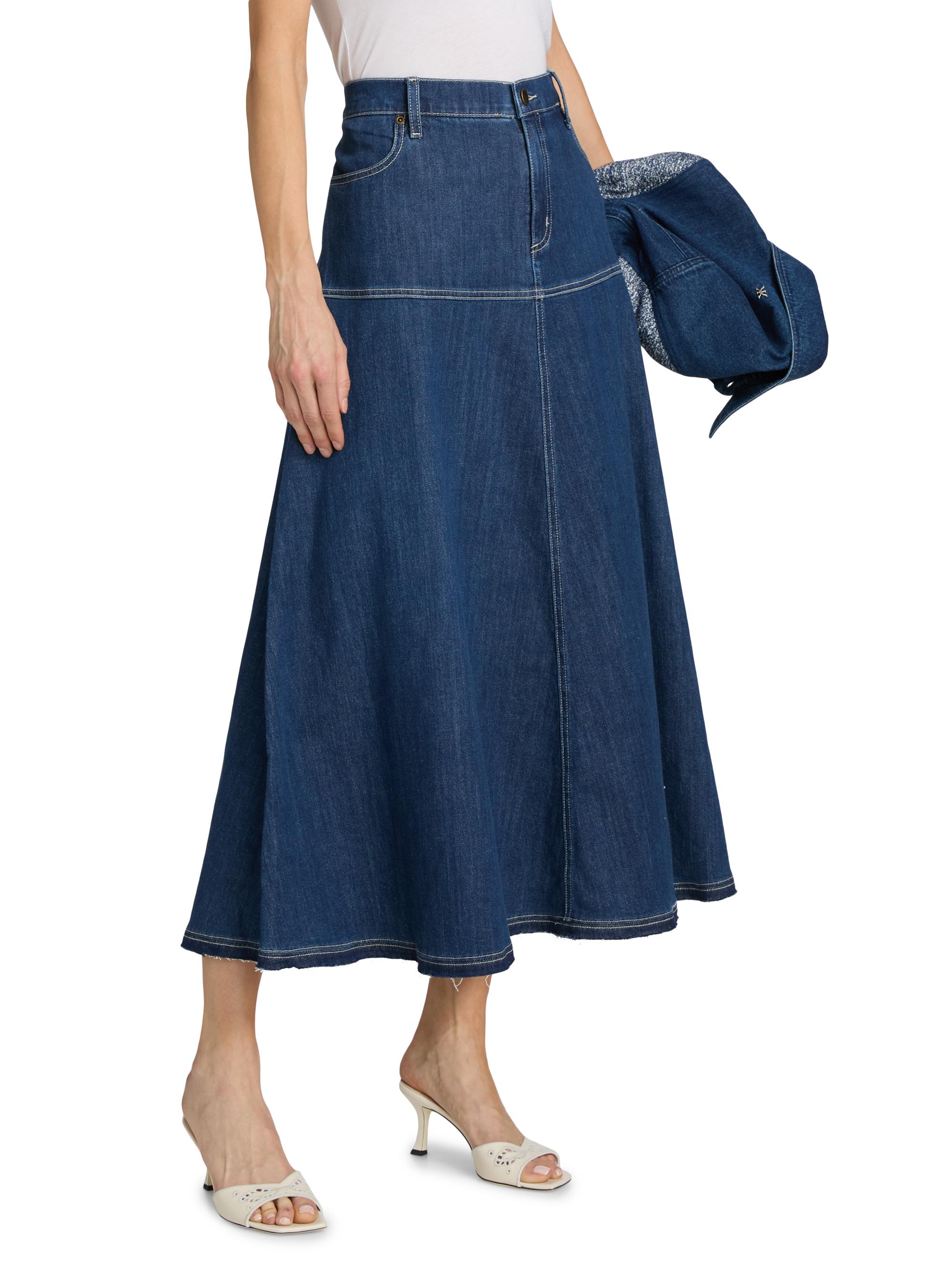 Kobi Halperin Ysabelle Denim Maxi Skirt | Saks Fifth Avenue