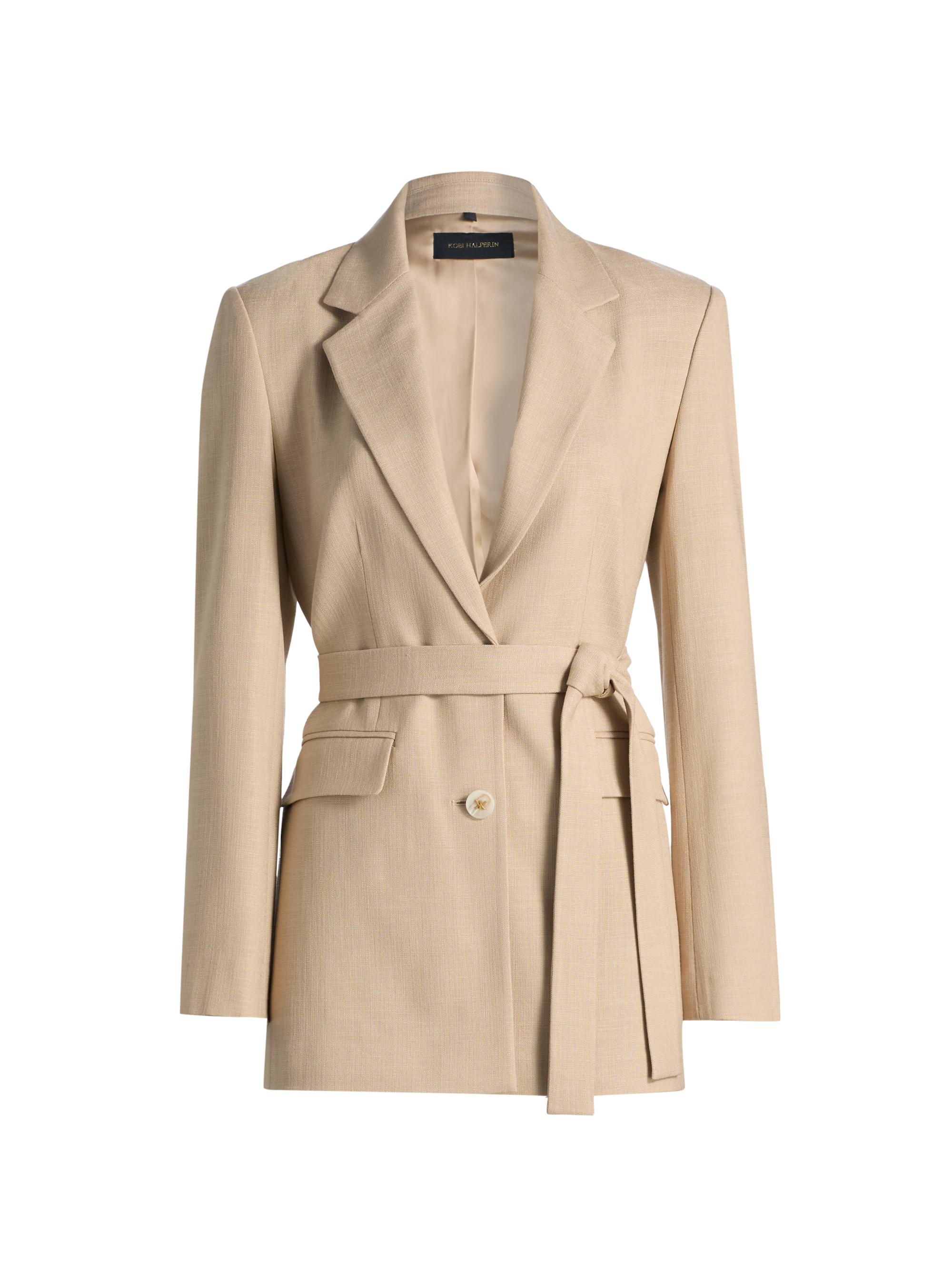 Kobi Halperin Women's Kyla Belted Blazer - Natural