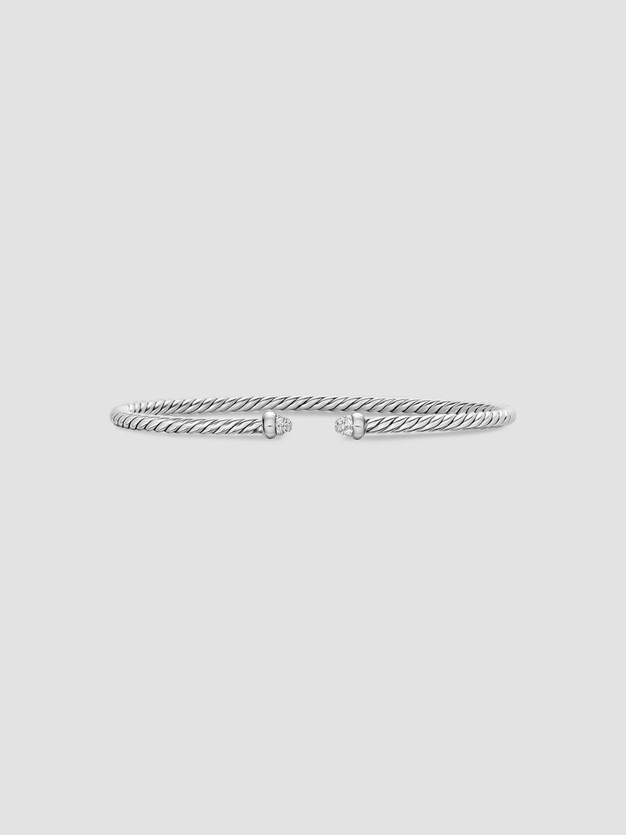 David Yurman Micro Cable Flex Bracelet in Sterling Silver | Saks