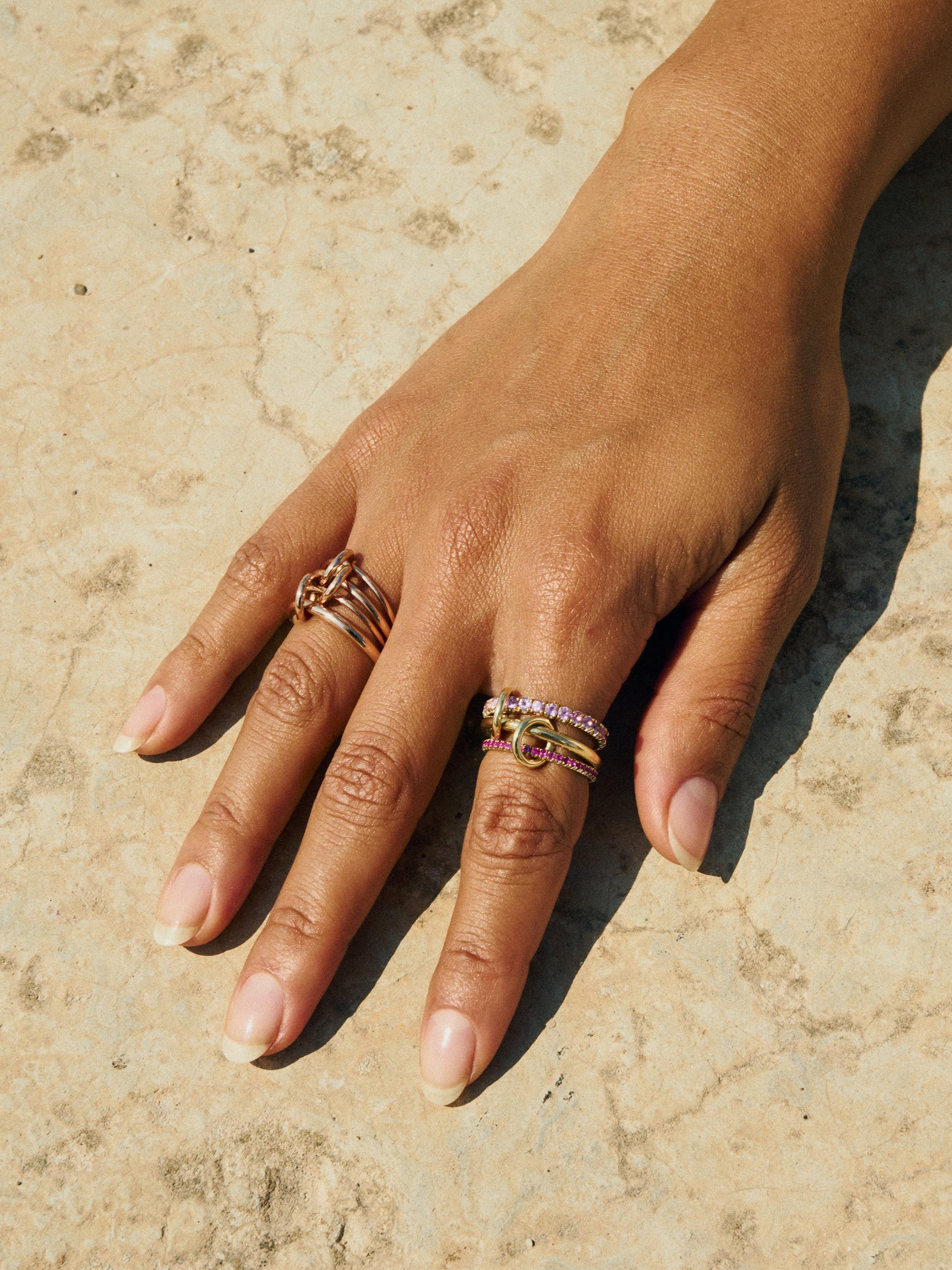 Spinelli Kilcollin Norah Rose 18K Yellow Gold & Pink Sapphire