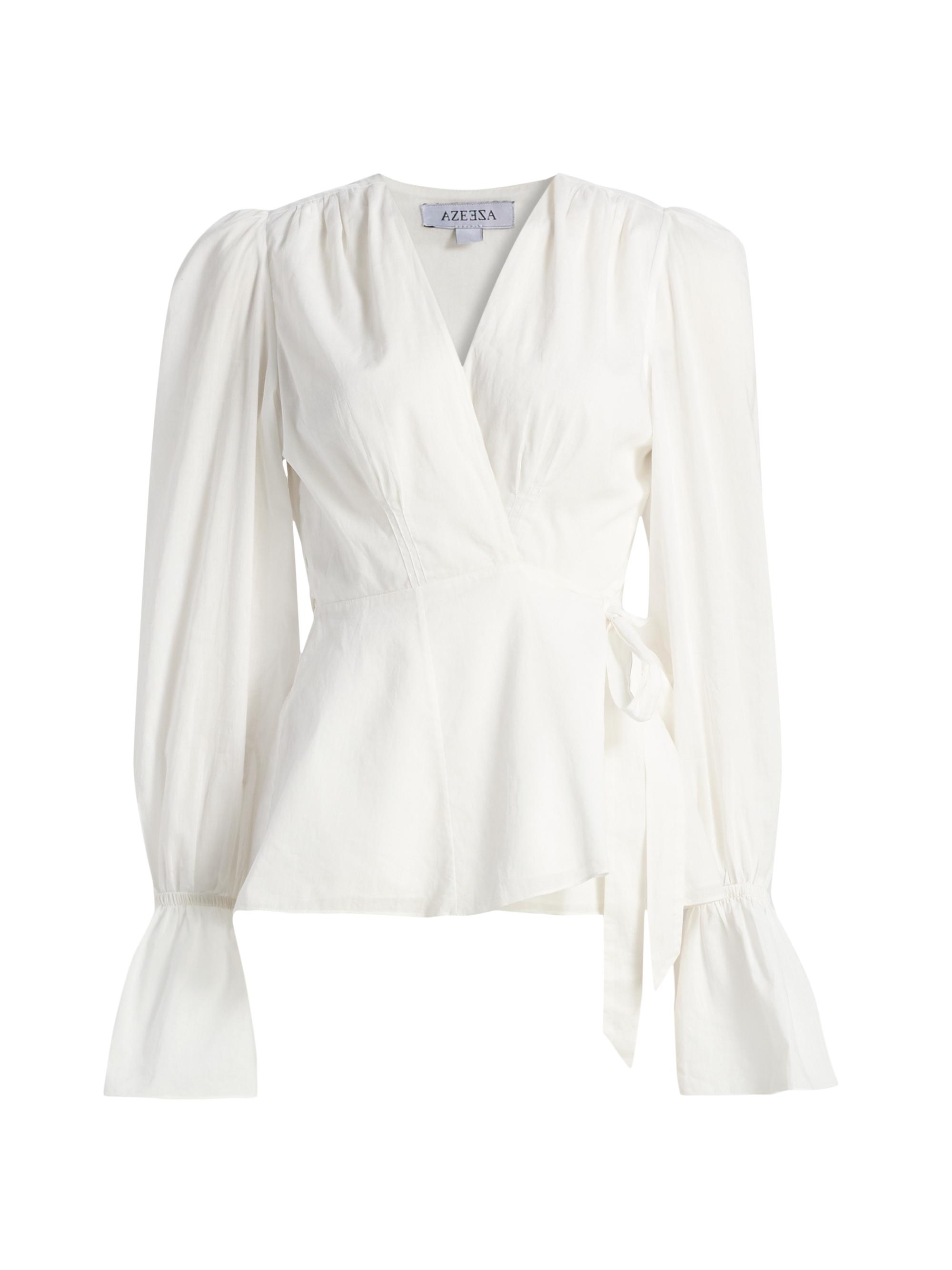 Azeeza Women's Willow Cotton Voile Top - White