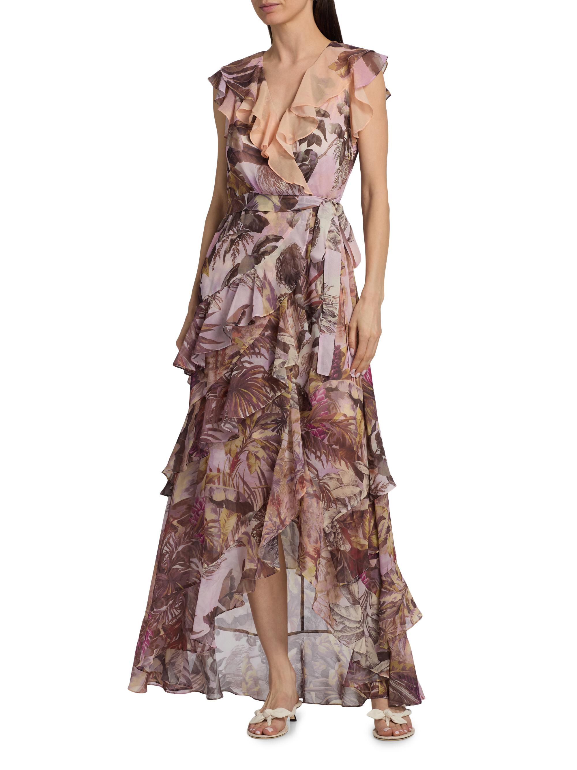 Kobi Halperin Elanor Printed Ruffle Maxi Dress | Saks Fifth Avenue