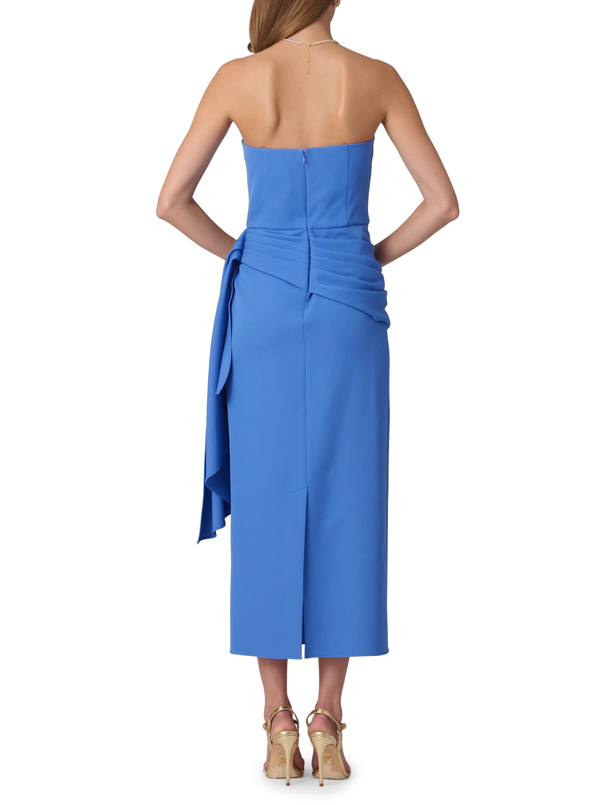 anne marie blue dress Anne Marie Lace-Up Ruffle A-Line Chiffon Formal Dress main image 0