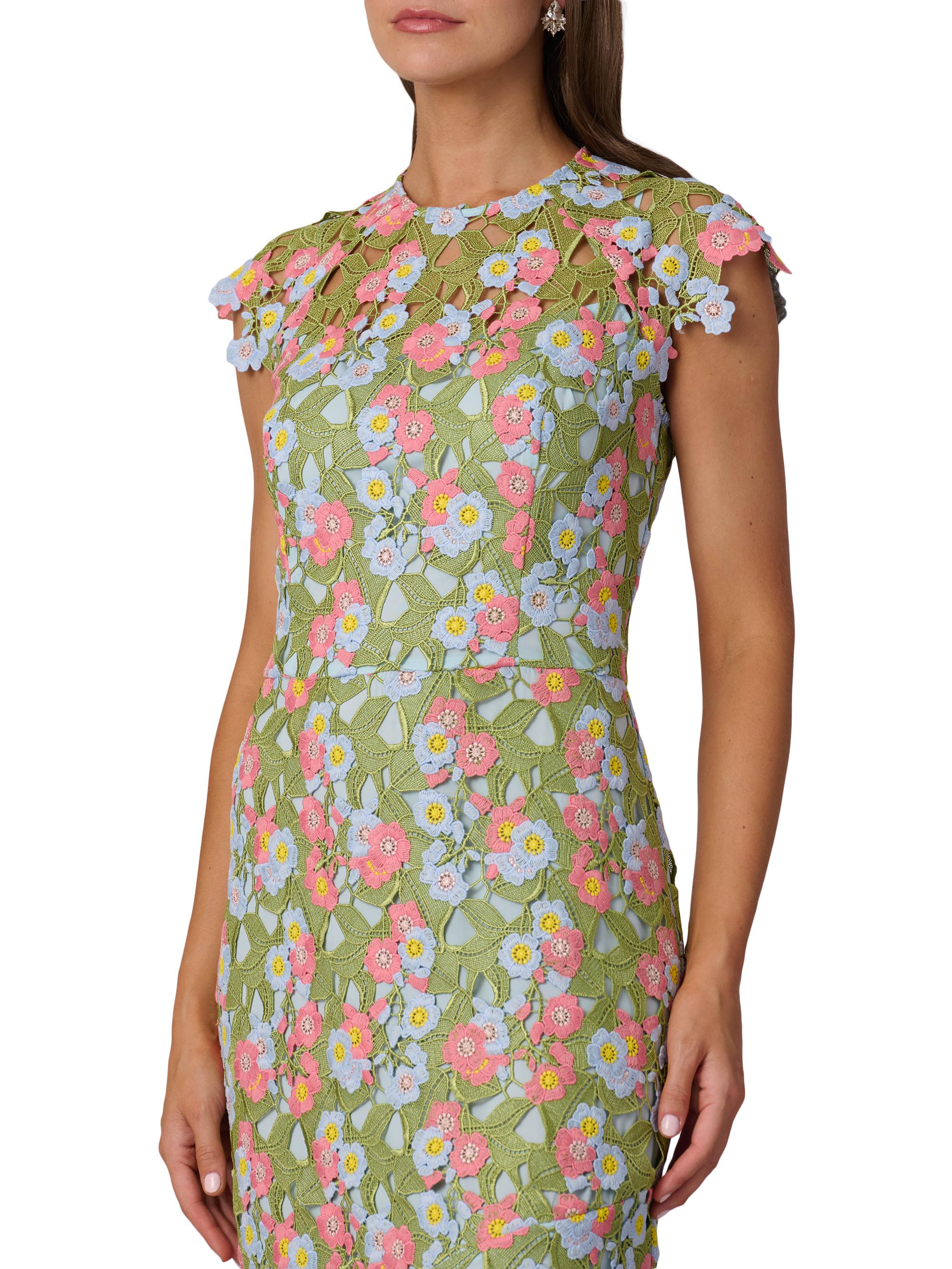 Shoshanna Raven Floral Guipure A-Line Gown | Saks Fifth Avenue
