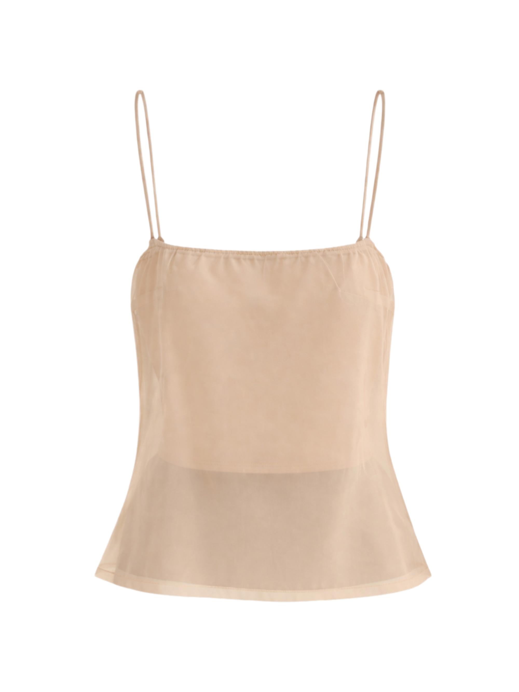 Lamarque Women's Delphine Sheer Top - Beige | Thumbnail 7