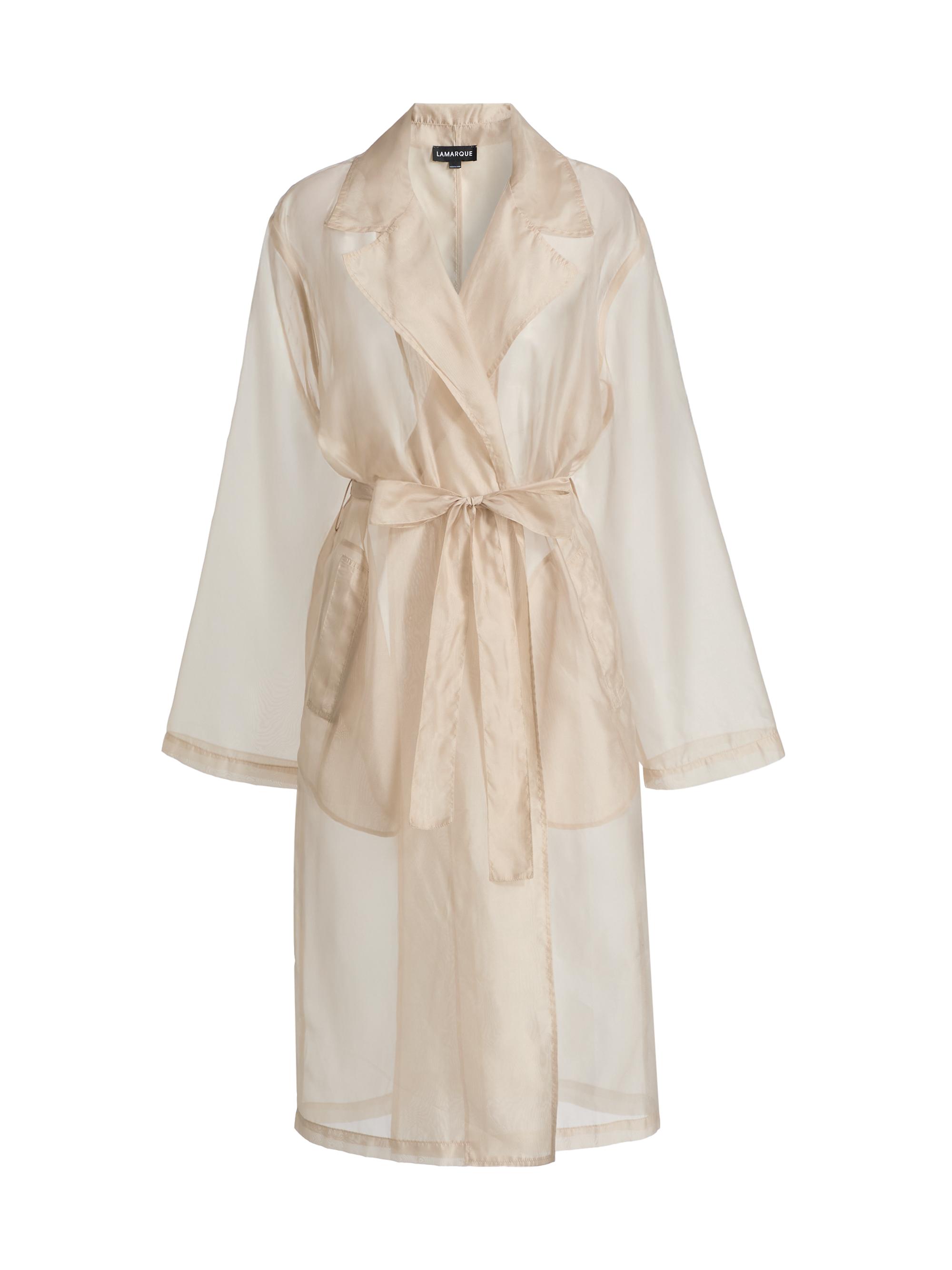 DRIS VAN NOTEN ビーズ装飾 ブルゾン シフォン サテン クロップド Dries Van Noten Rivla Fringed Short Collarless Coat | Saks Fifth