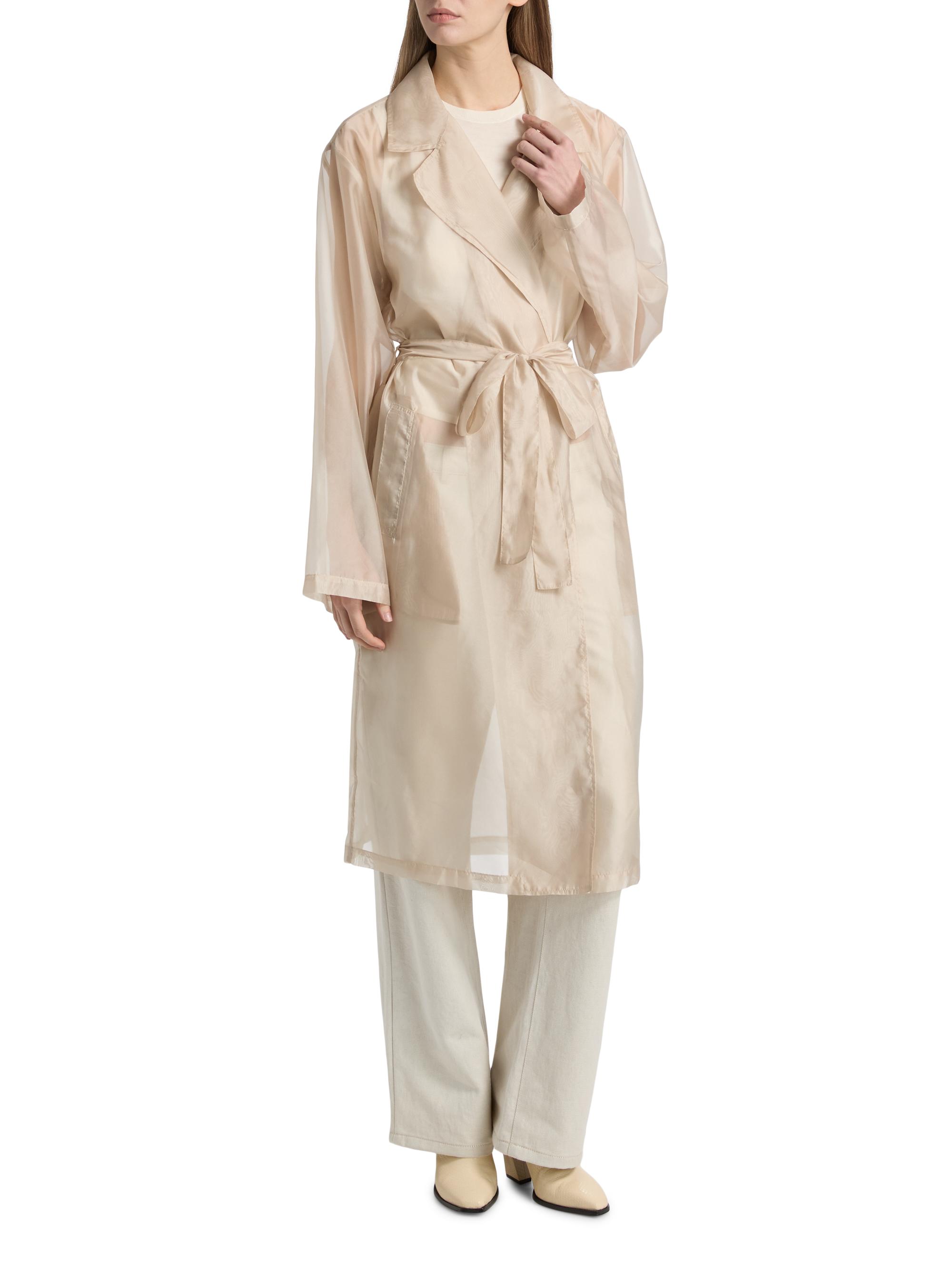 Lamarque Talise Sheer Organza Trench Coat | Saks Fifth Avenue