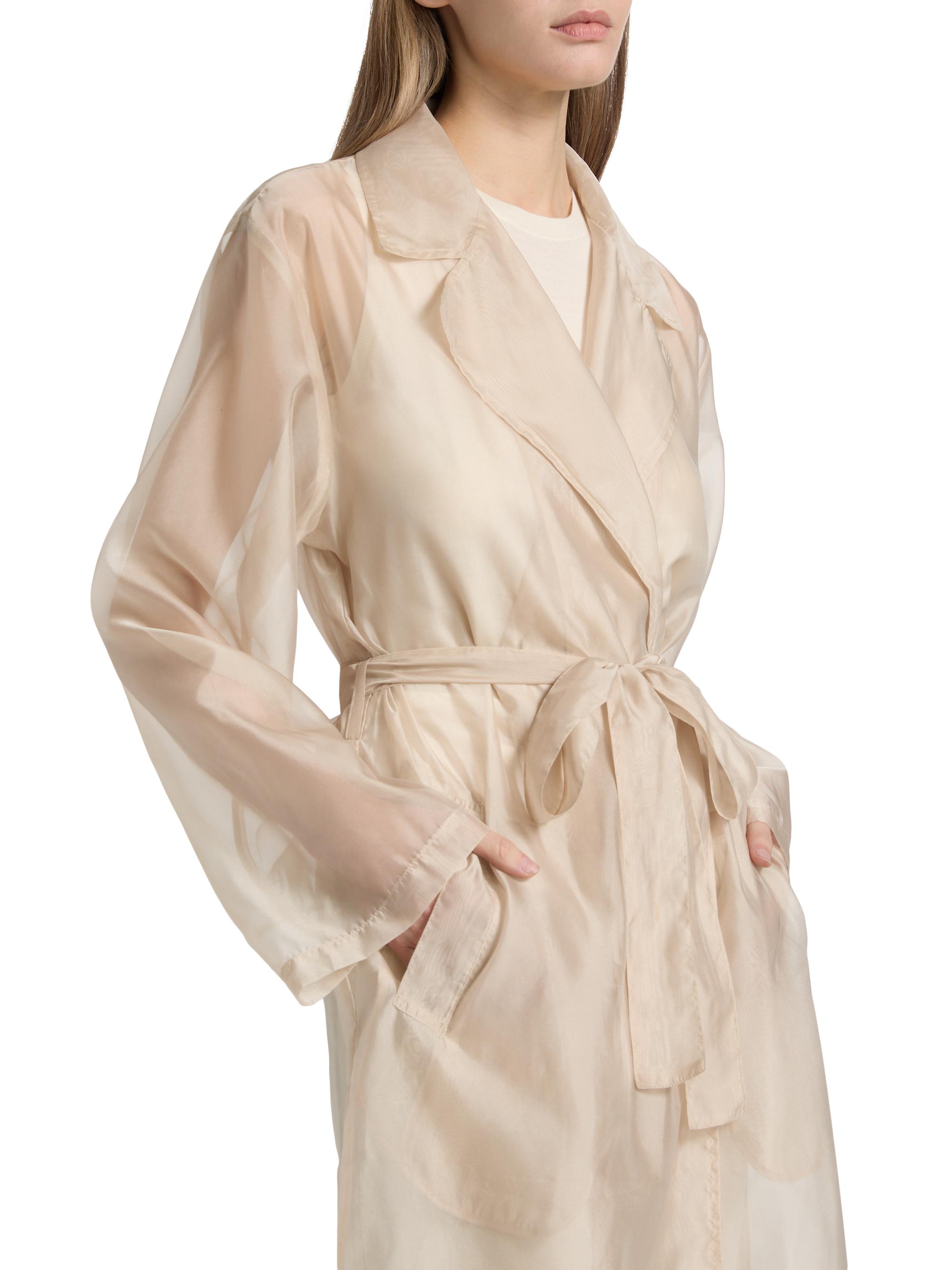 Lamarque Talise Sheer Organza Trench Coat | Saks Fifth Avenue