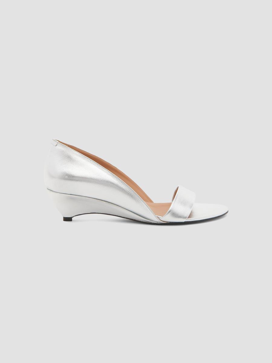 Jil Sander 45MM Leather Wedge Sandals | Saks Fifth Avenue