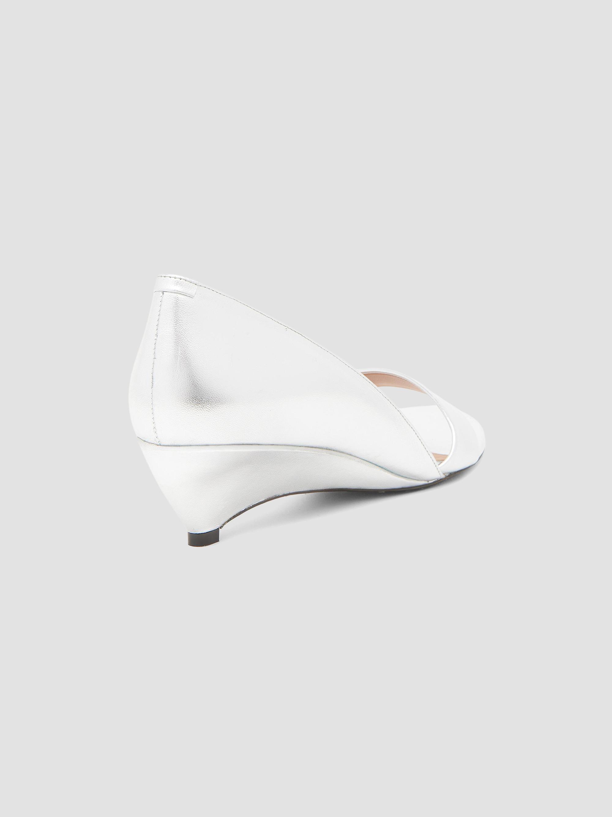 Jil Sander 45MM Leather Wedge Sandals | Saks Fifth Avenue