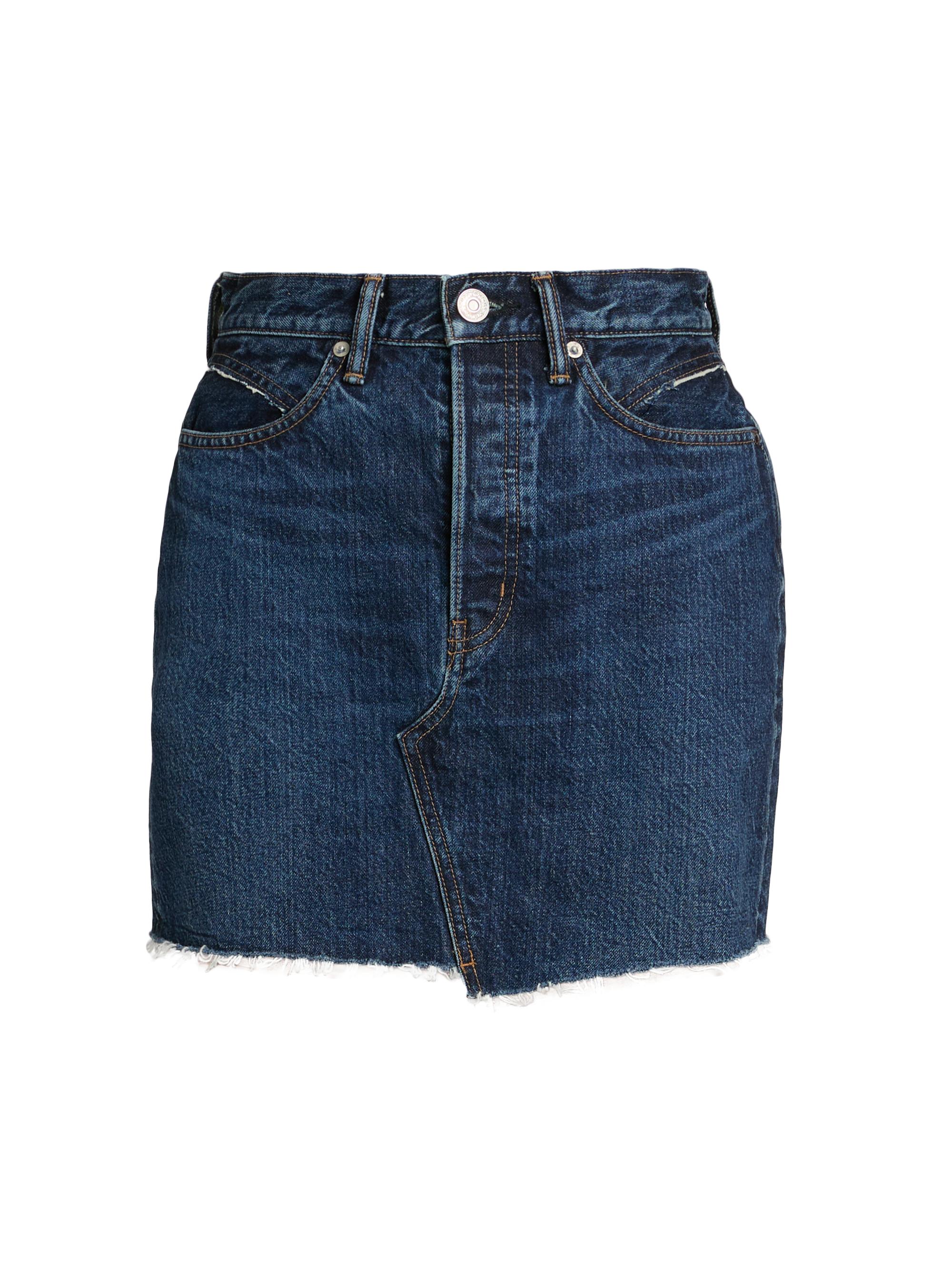 Moussy Vintage Women's Duxbury Denim Western Miniskirt - Blue