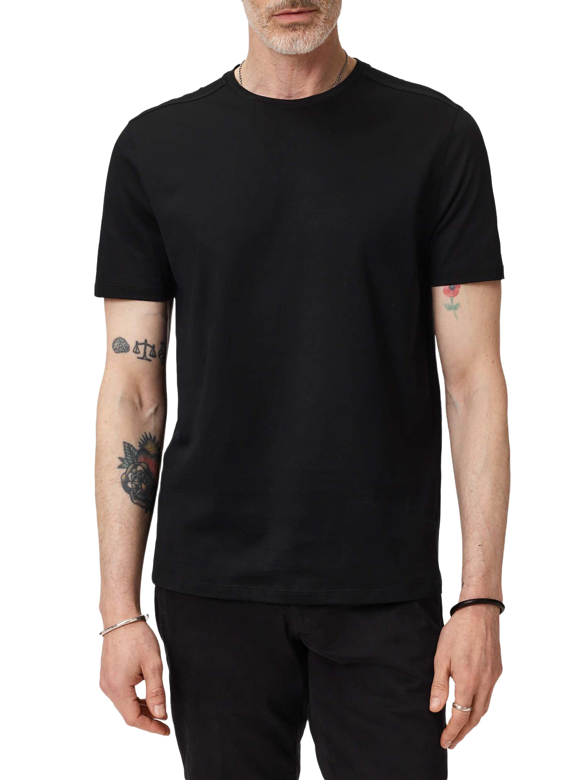 John Varvatos Men's Vero Cotton Crewneck T-Shirt - Black | Thumbnail 3
