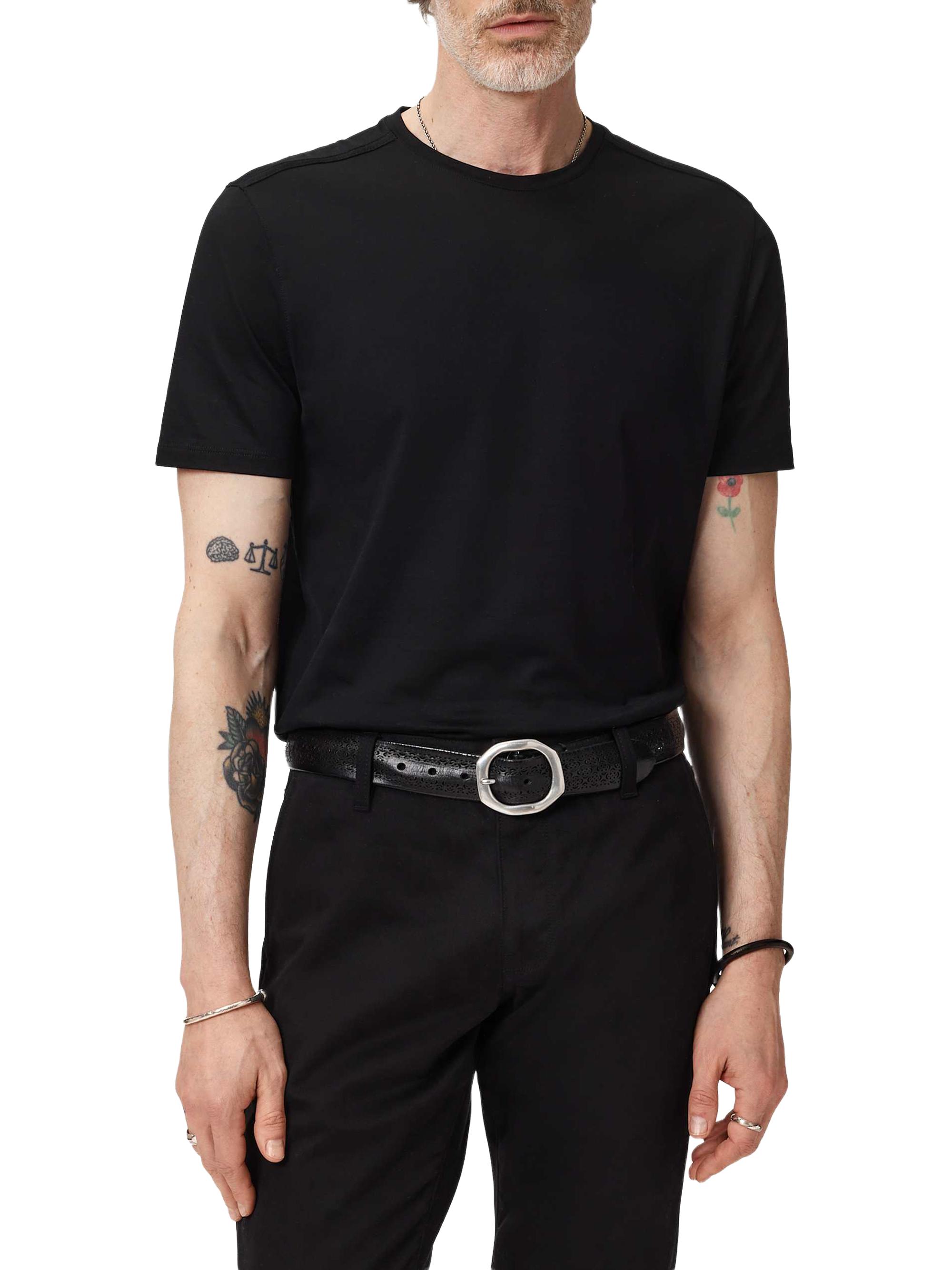 John Varvatos Men's Vero Cotton Crewneck T-Shirt - Black | Thumbnail 5