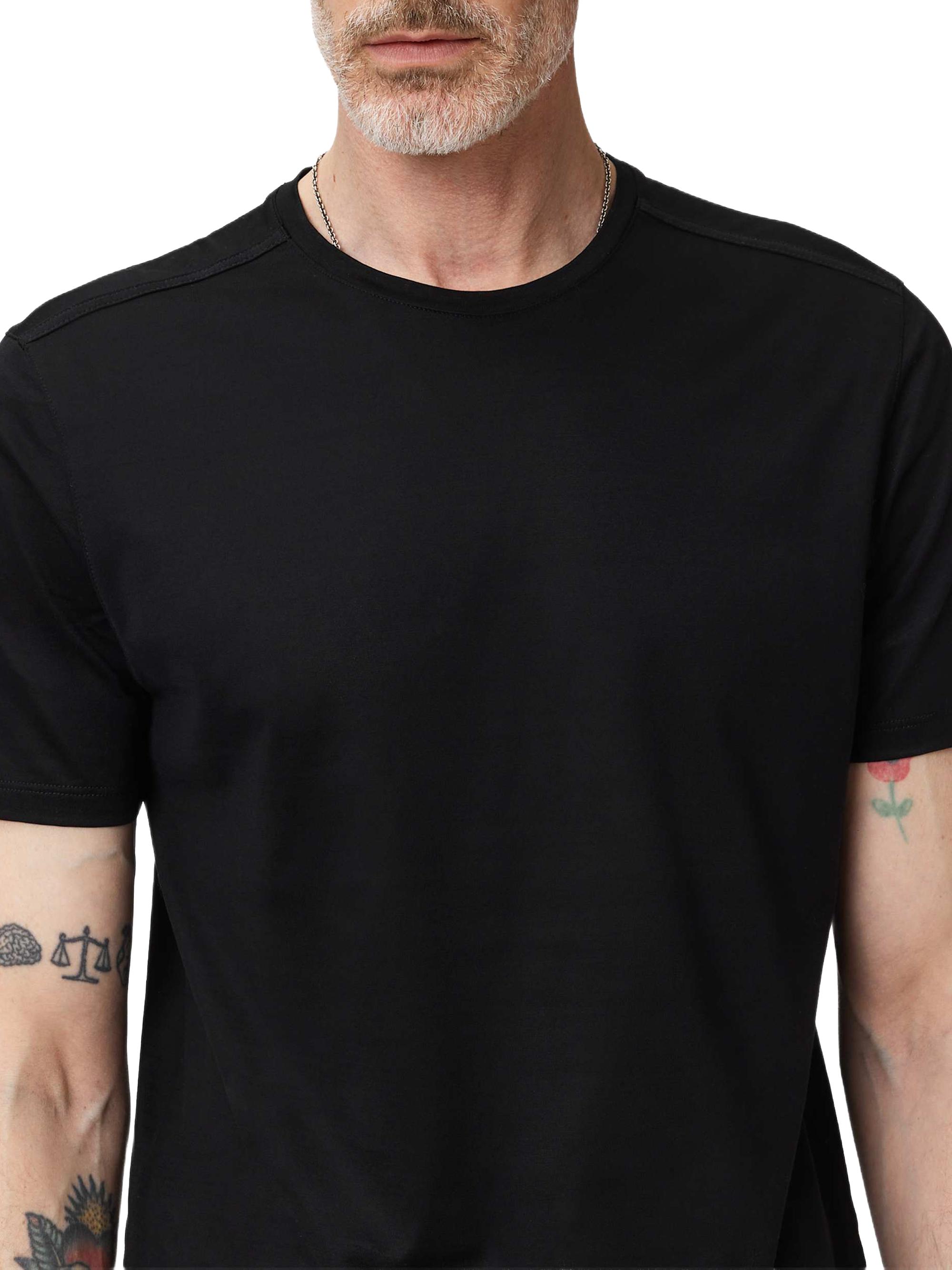 John Varvatos Men's Vero Cotton Crewneck T-Shirt - Black | Thumbnail 7