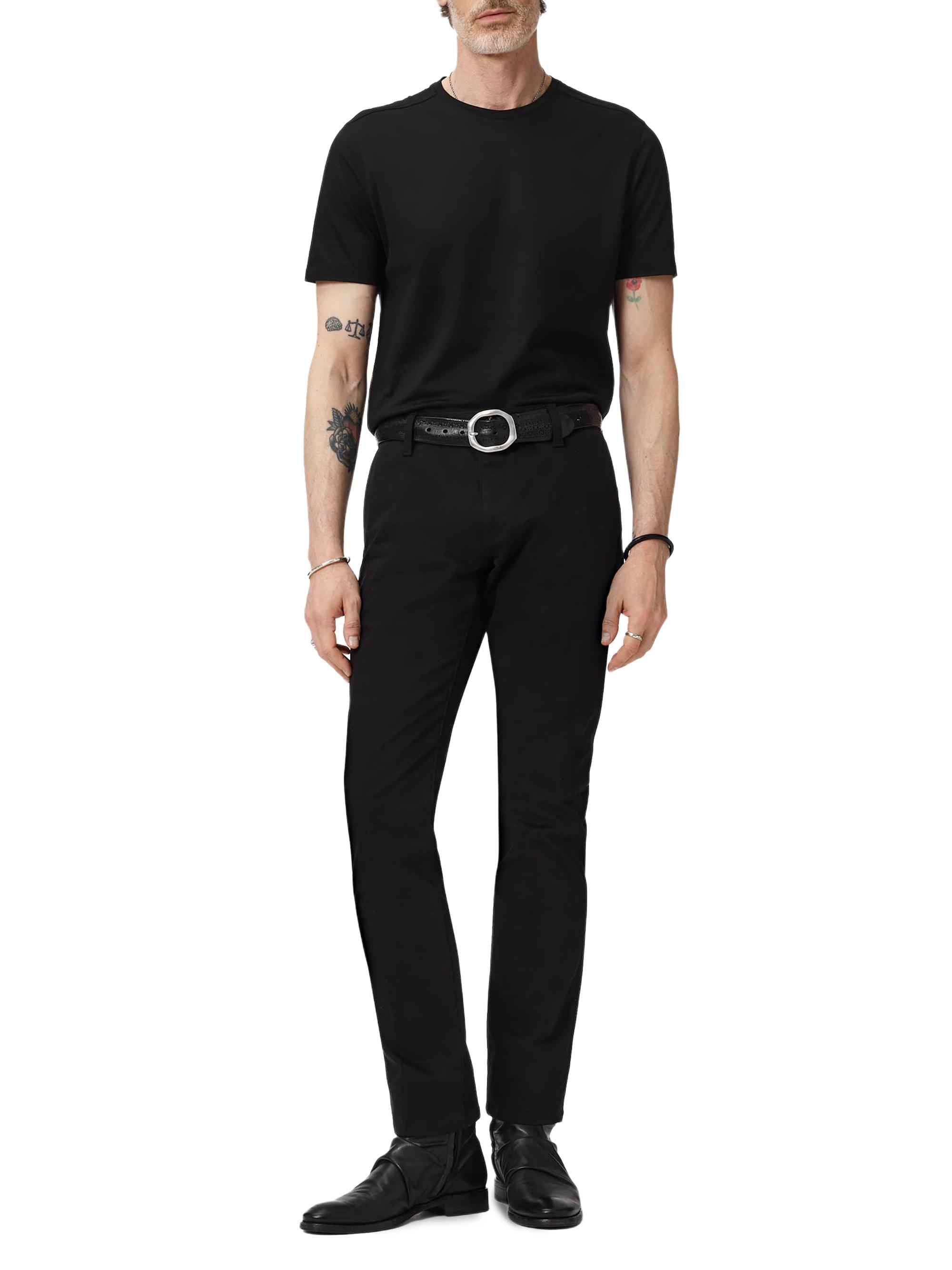 John Varvatos Men's Vero Cotton Crewneck T-Shirt - Black | Thumbnail 2