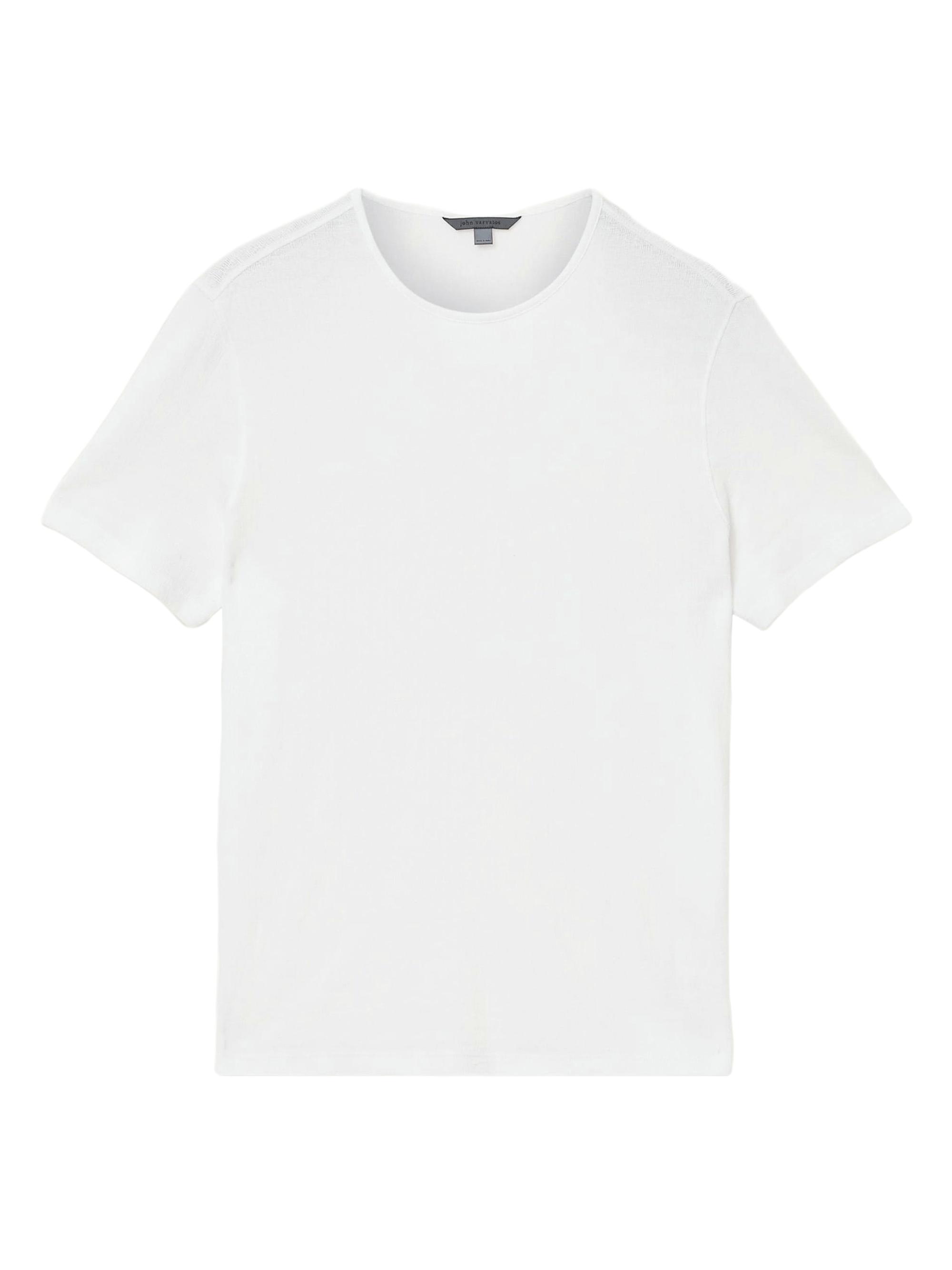 John Varvatos Men's Stanley Textured Pima Cotton T-Shirt - White