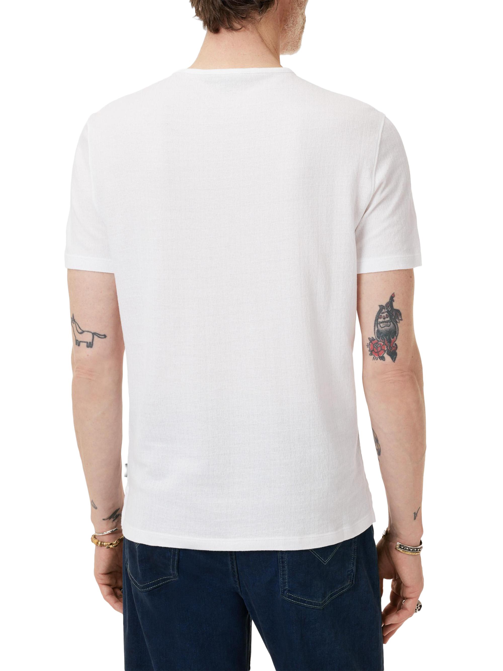 John Varvatos Men's Stanley Textured Pima Cotton T-Shirt - White | Thumbnail 5