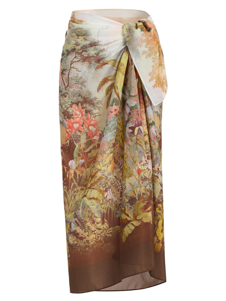 Kobi Halperin Women's Batsheva Eden Valley Print Cotton-silk Pareo In Neutral