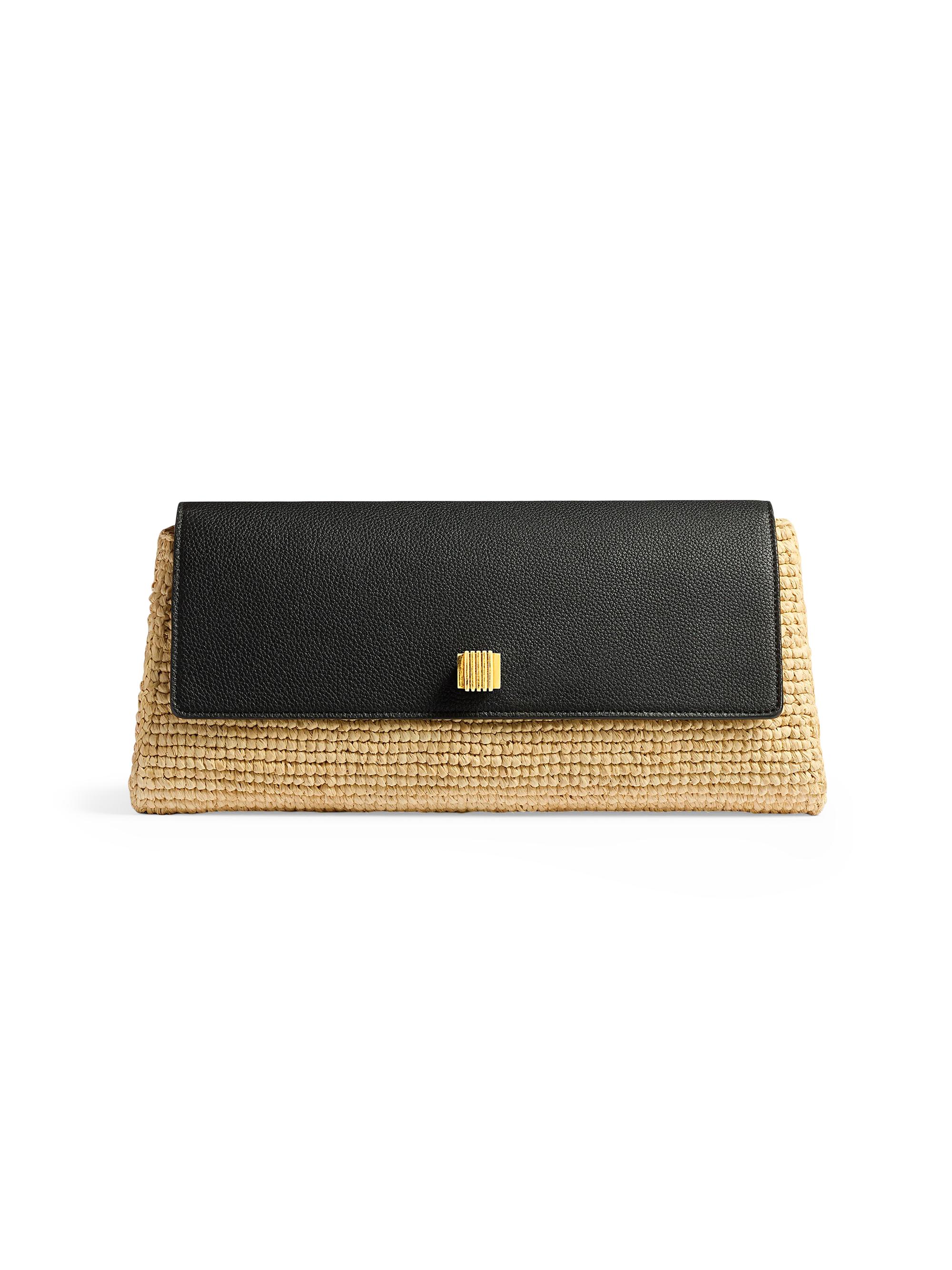 Audrey Raffia Clutch