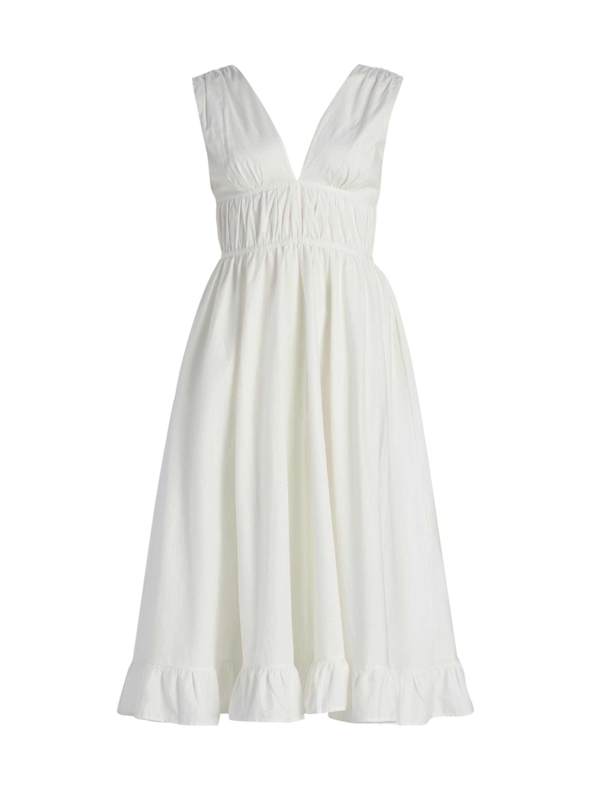 Peixoto Women's Ava Cotton Midi-Dress - White