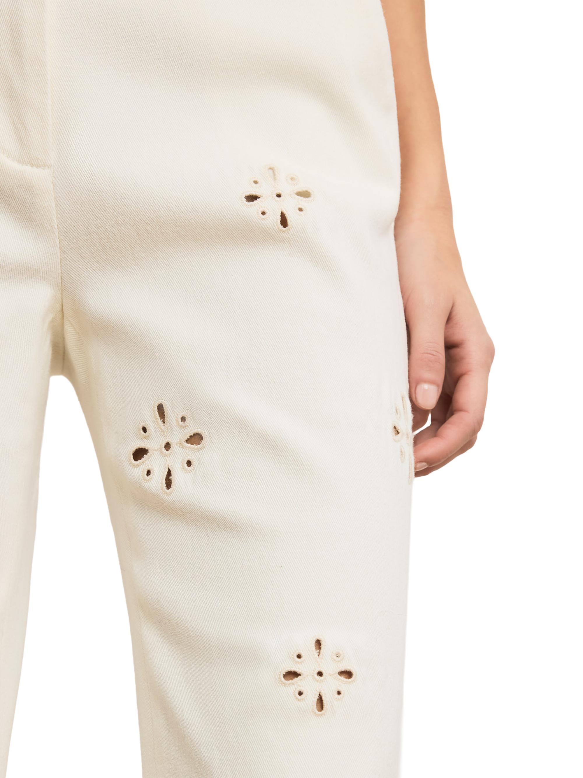 Veronica Beard Komi Eyelet Flare Pants | Saks Fifth Avenue