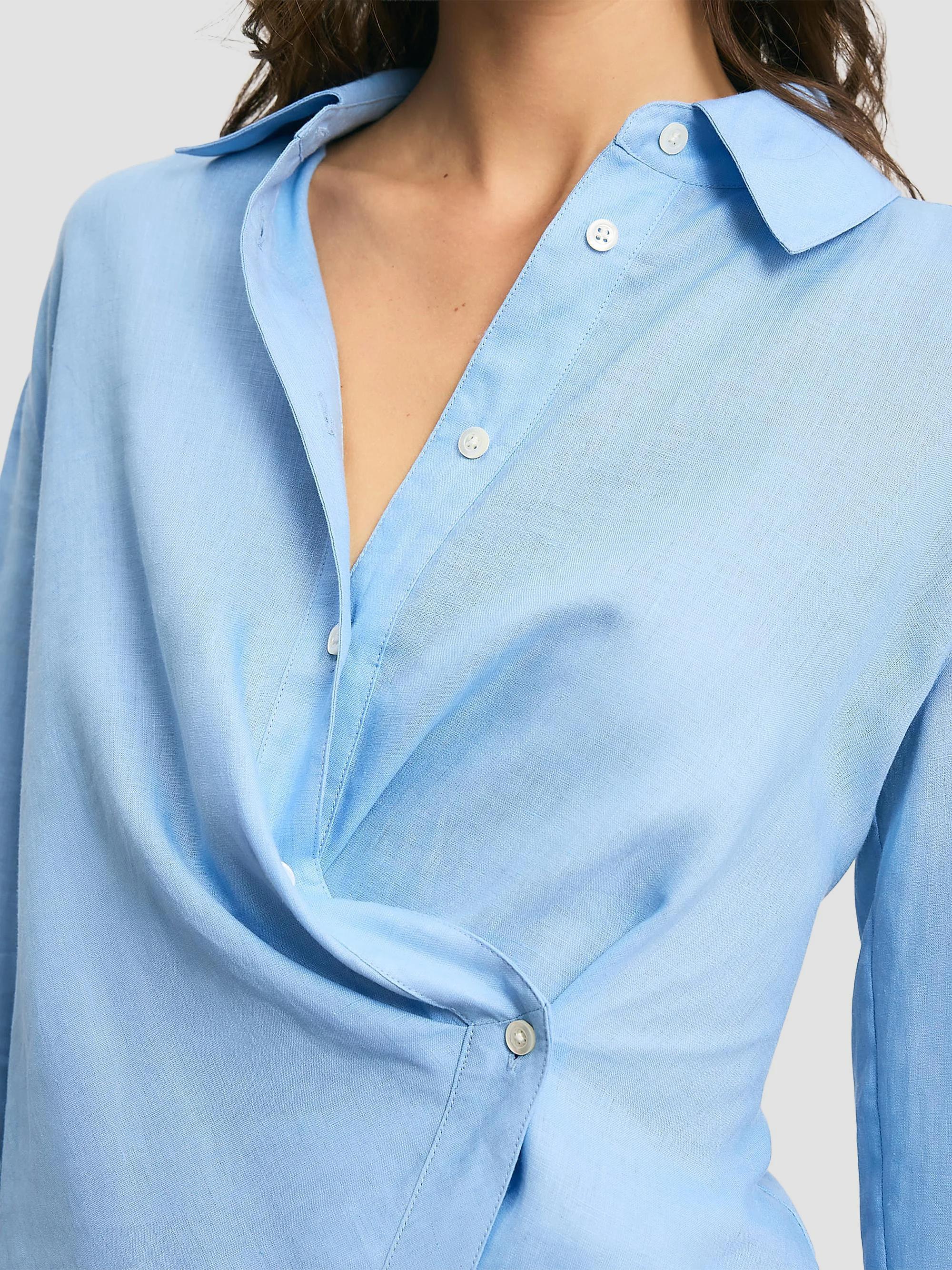 Veronica Beard Perezzi Linen Shirt | Saks Fifth Avenue