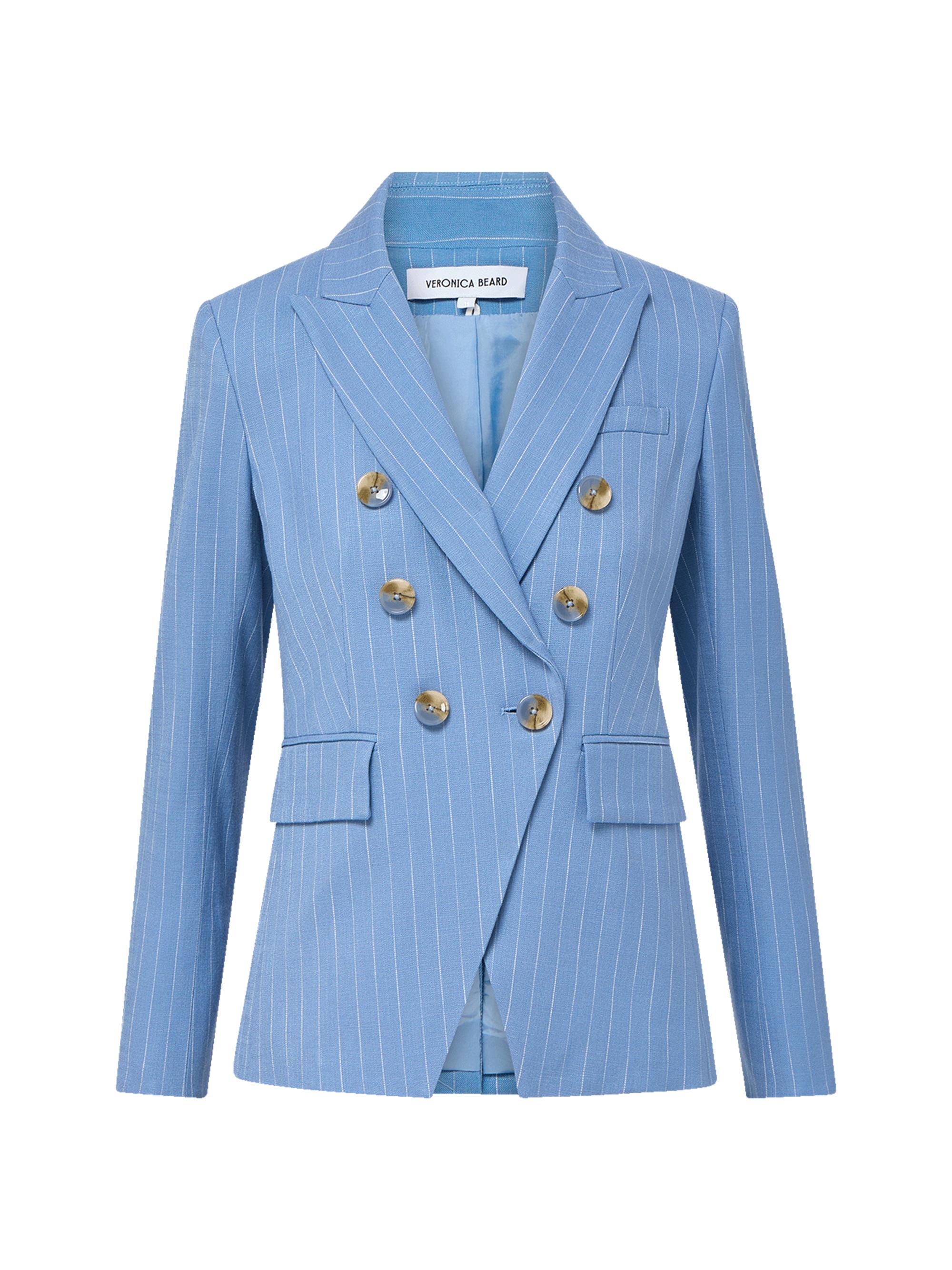専用 渋谷 Time is on BUTTON DOUBLE BREASTED Veronica Beard Miller Dickey Jacket | Saks Fifth Avenue