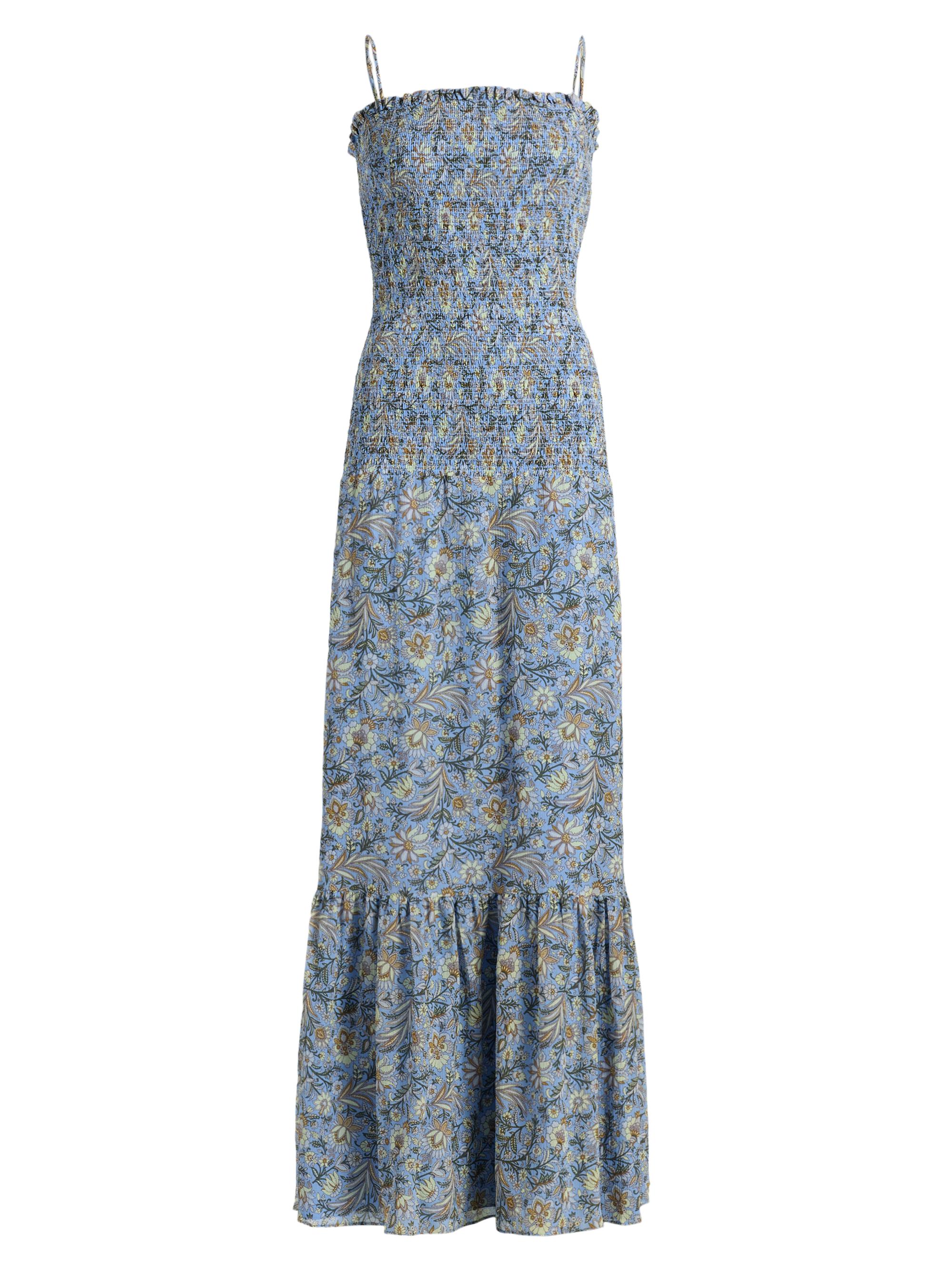 Clem Floral-Print Cotton-Silk Maxi Dress