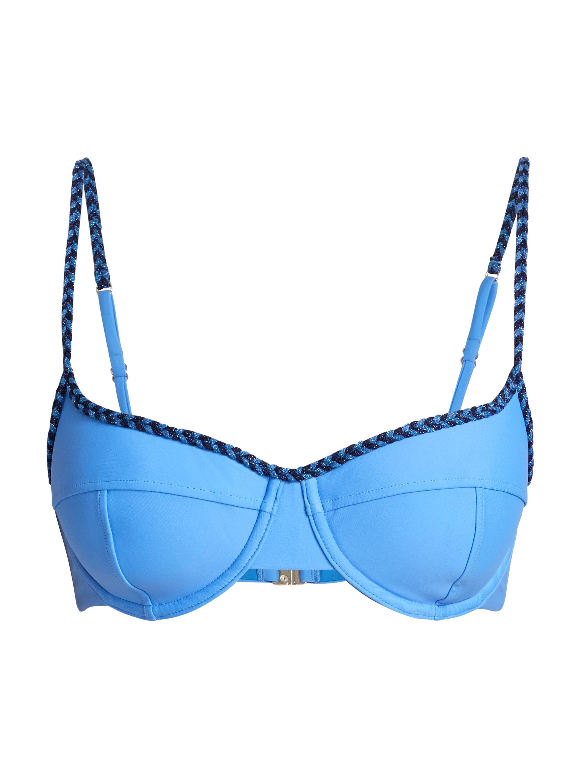 Ramy Brook Women's Mona Braided Bikini Top - Blue