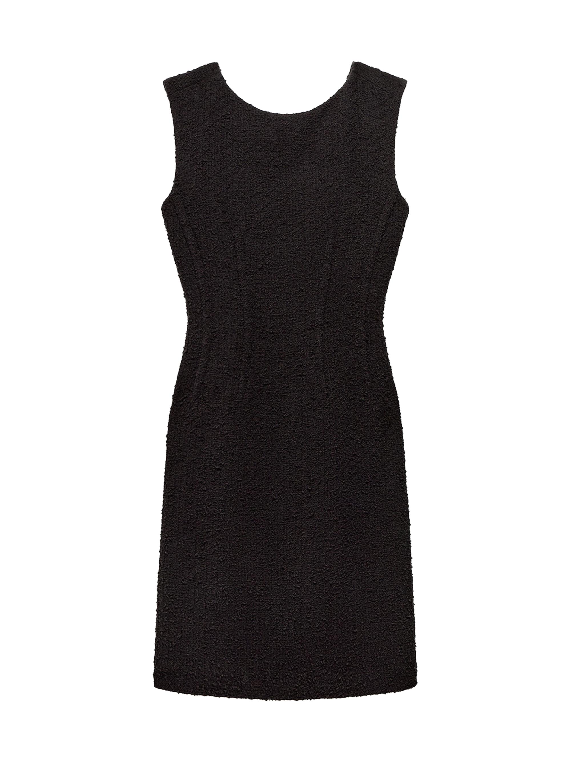 Another Tomorrow Women's Tweed Dress - Black
